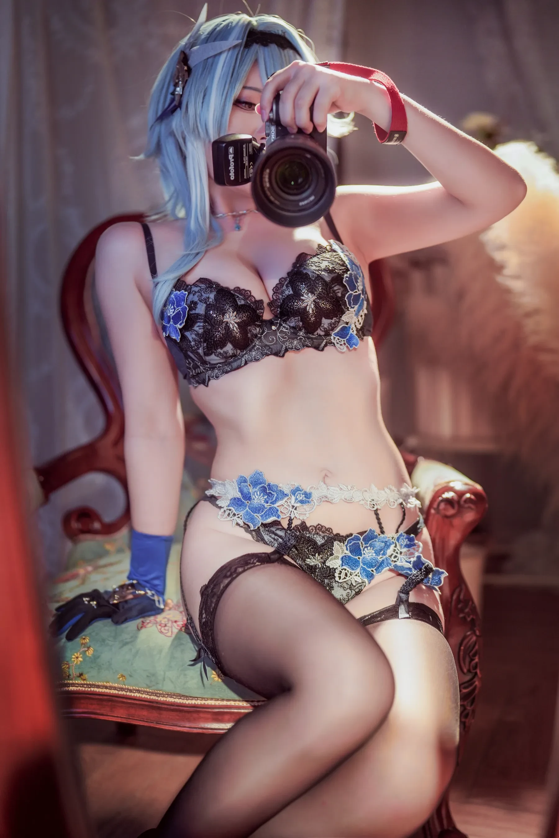 半半子 – 原神优菈 Cosplay-第40张
