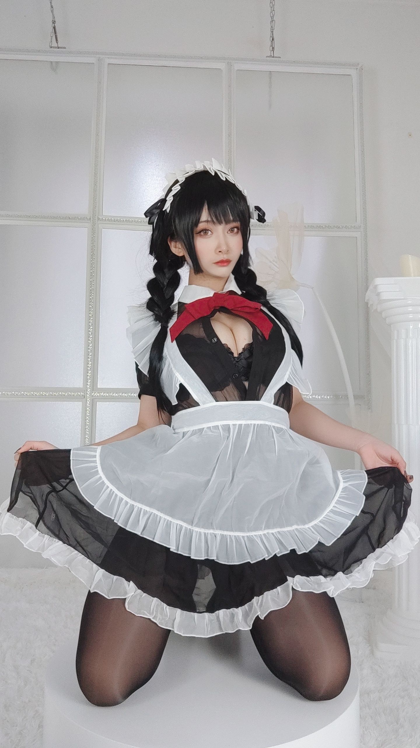 动漫博主洛璃LoLiSAMA – 黑丝女仆 Cosplay-第29张