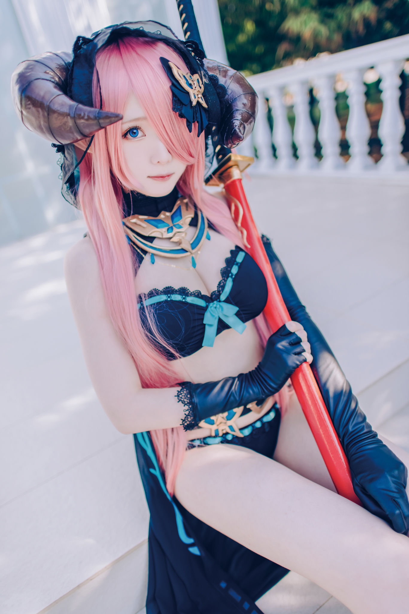 微博妹纸霜月shimo – 碧蓝幻想 娜尔梅亚 Cosplay-第49张