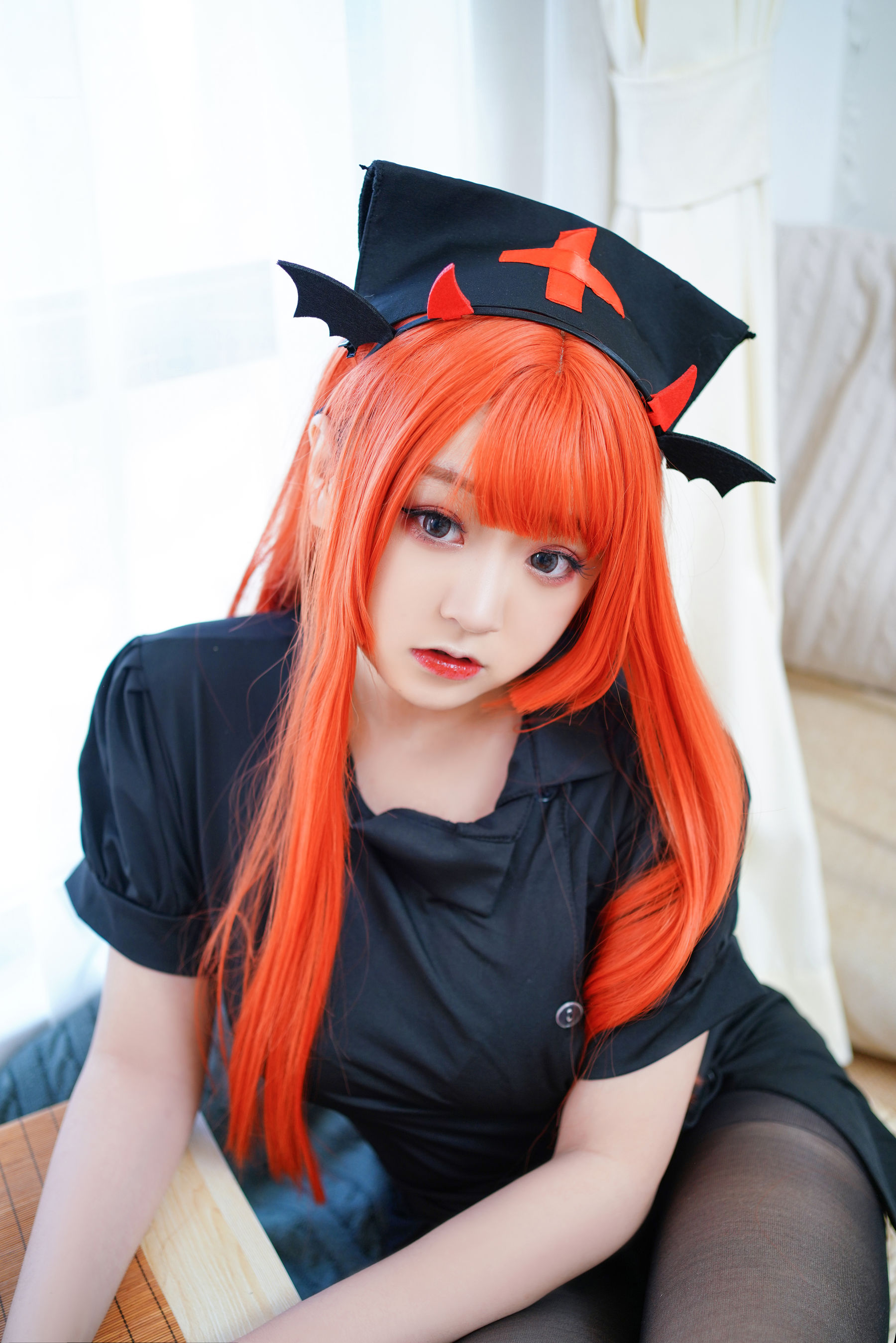 动漫博主恩田直幸 – 橘色黑护士 Cosplay-第47张