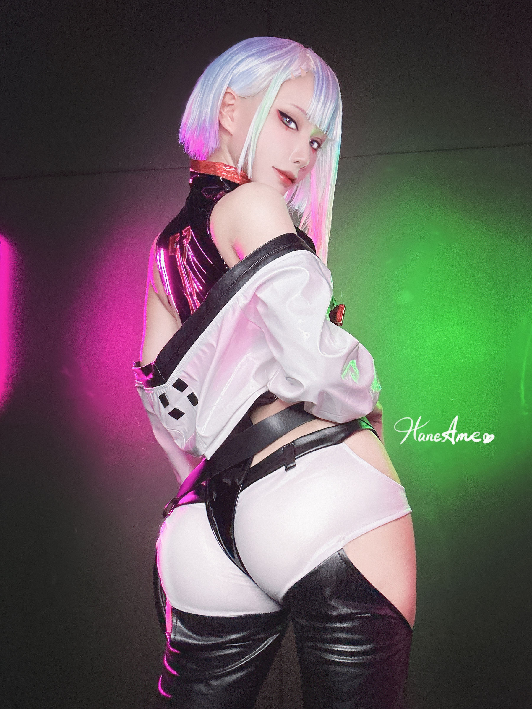 Hane Ame 雨波 – Cyberpunk Lucy Cosplay-第19张