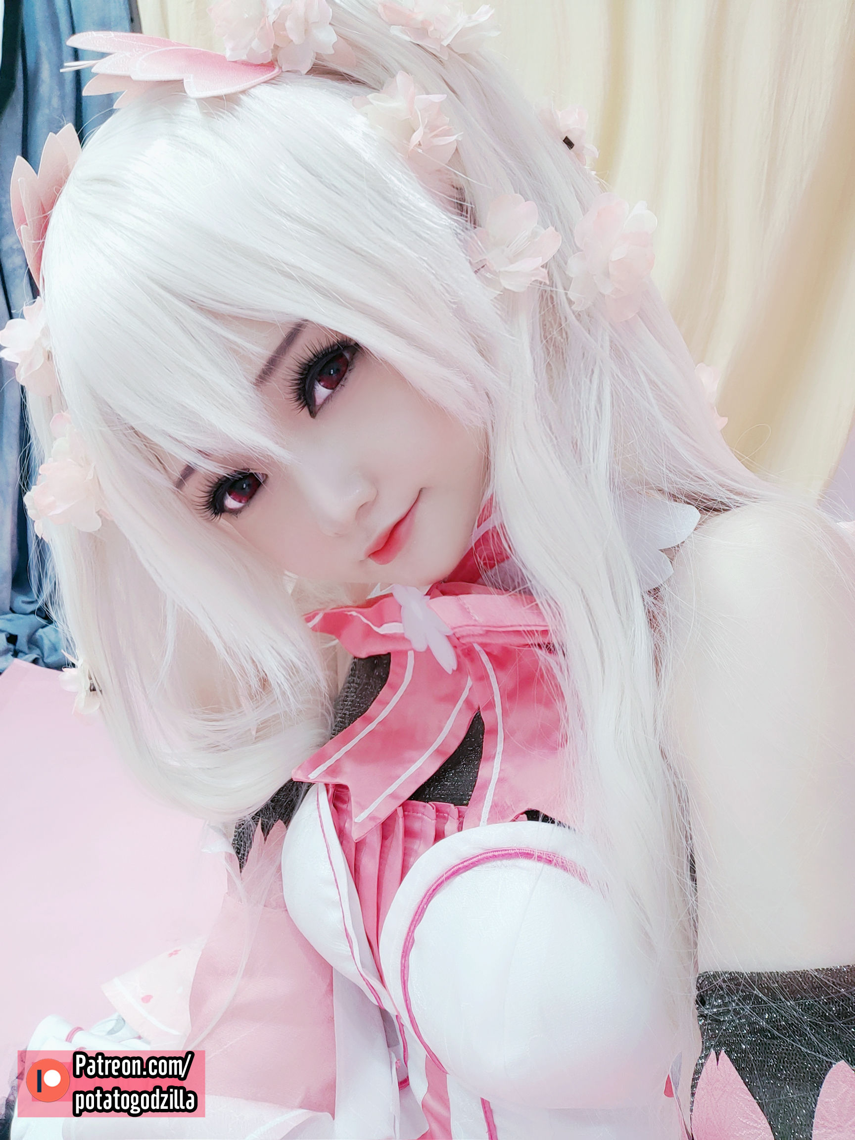 Coser小姐姐Potato Godzilla – Sakura Miku Cosplay-第24张