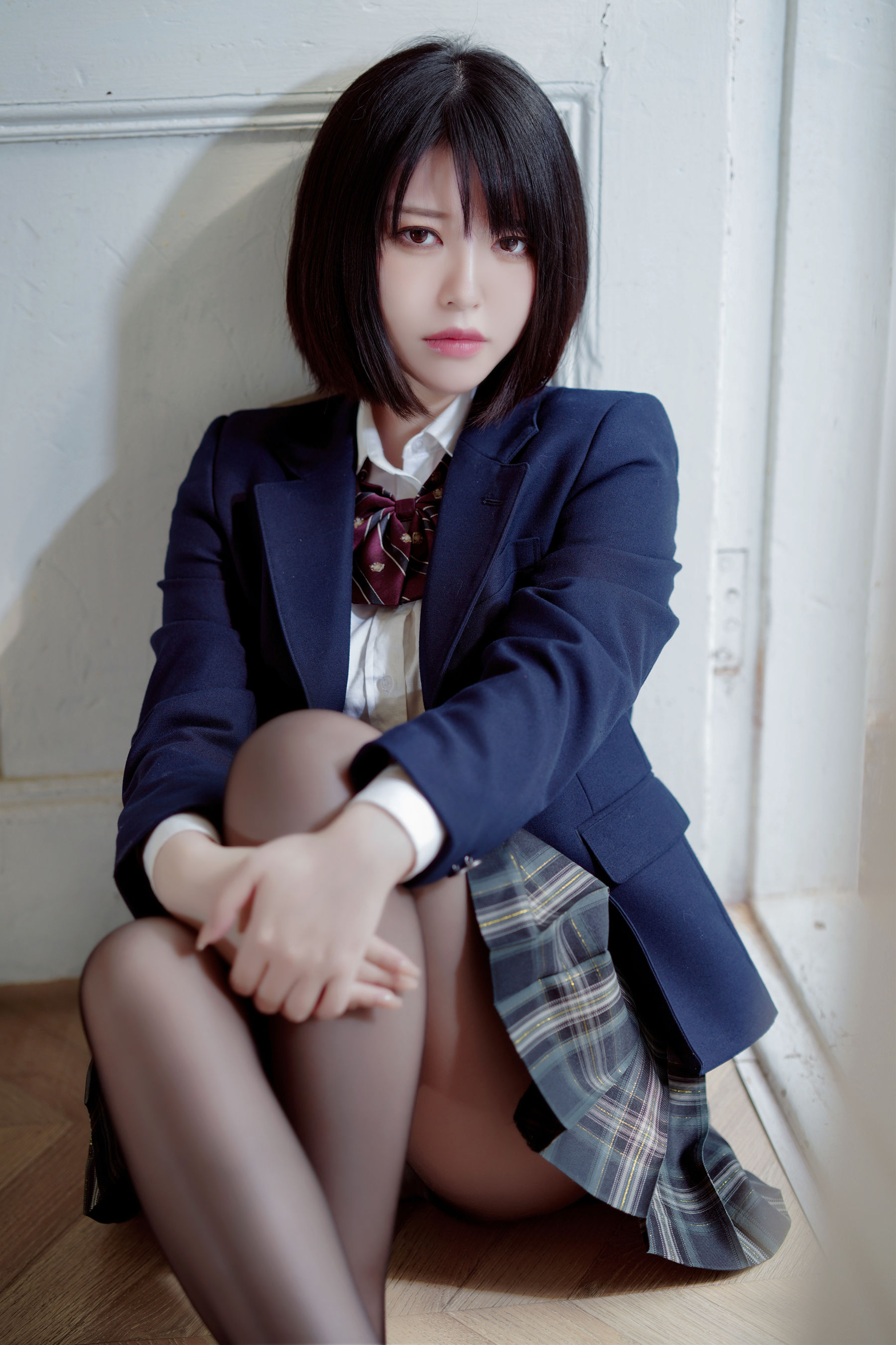 半半子 – 彼女の制服姿が好き Cosplay-第11张