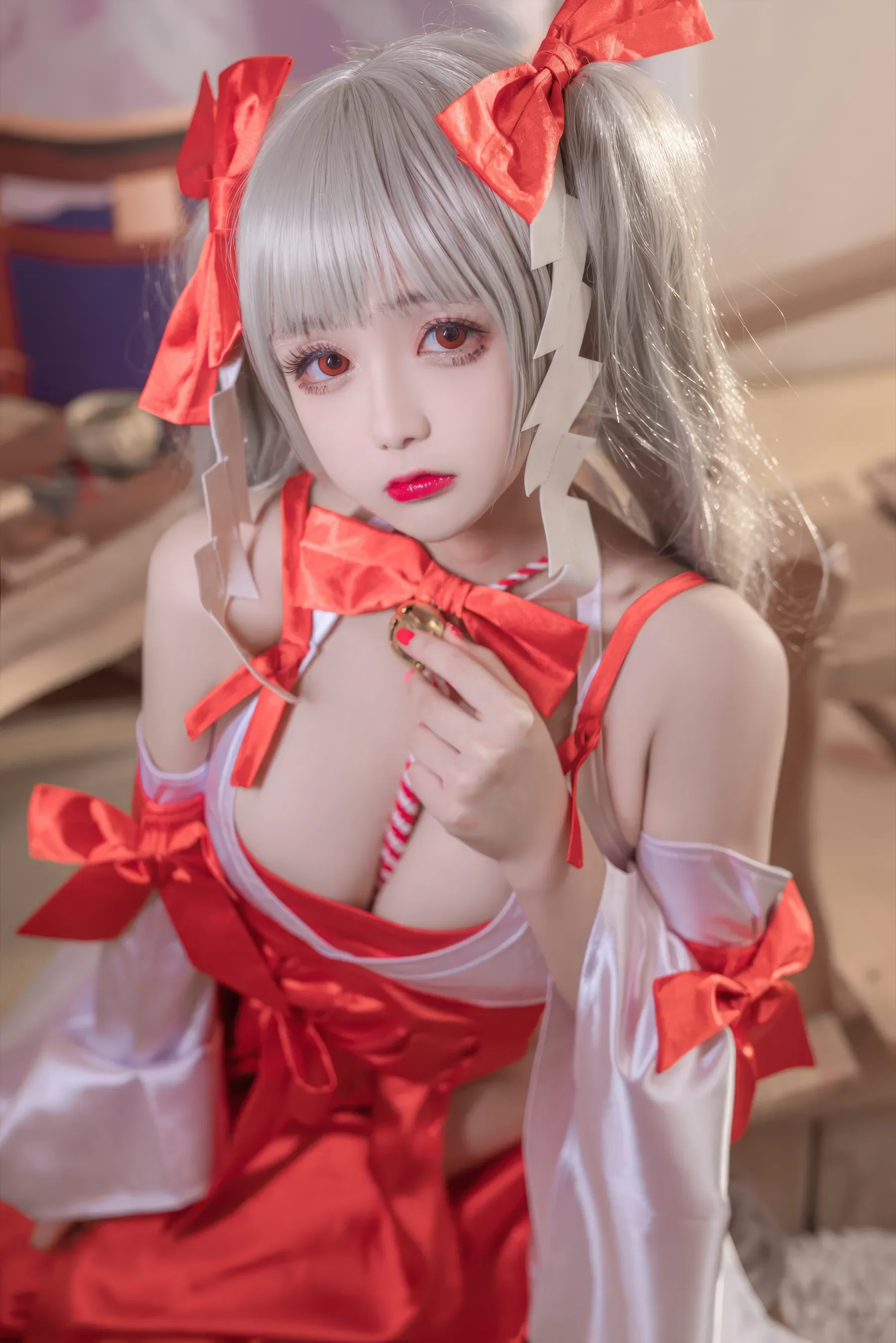 日奈娇 – 碧蓝航线 可畏巫女 Cosplay-第3张