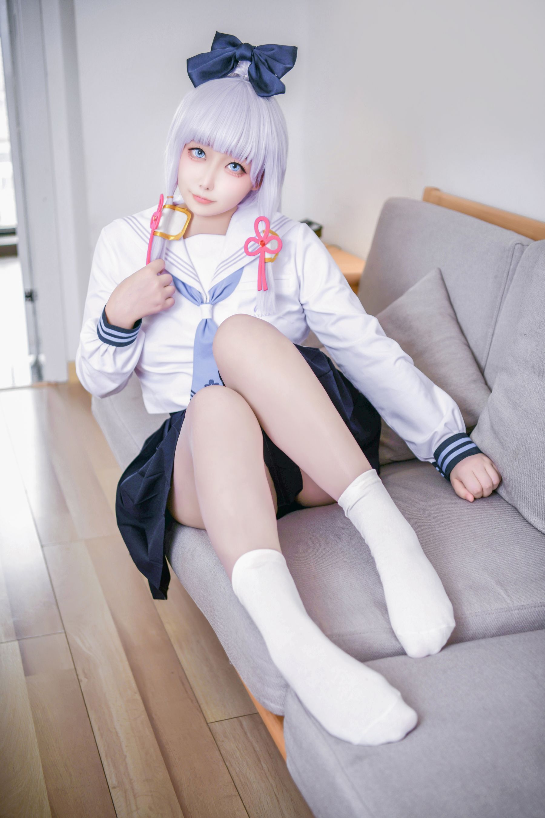 章鱼娘 – 原神 神里綾華 JK Cosplay-第43张
