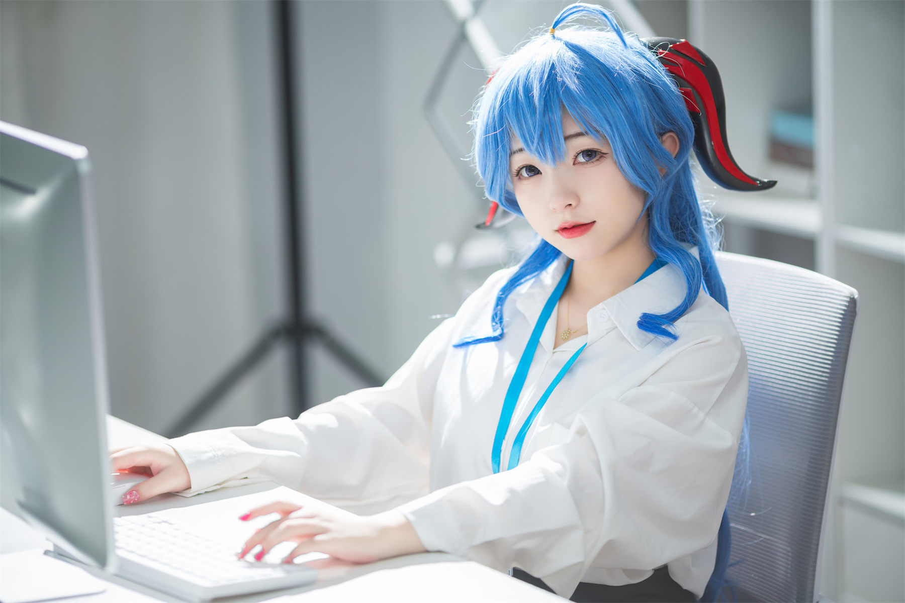花铃 – 甘雨秘书OL Cosplay-第11张