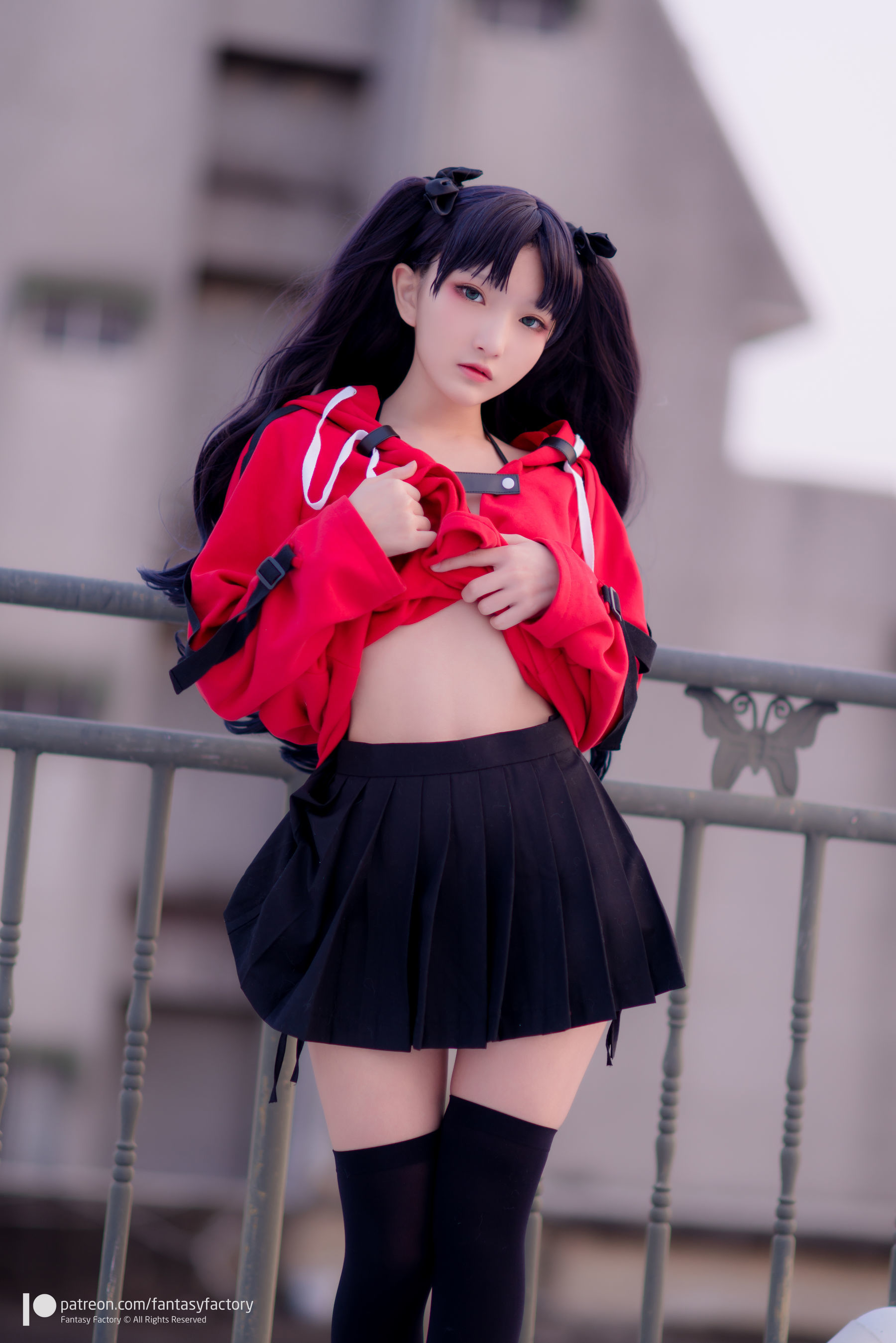 [Fantasy Factory] 小丁Cosplay – 单车少女 黑胶 情趣网衫 Cosplay-第43张