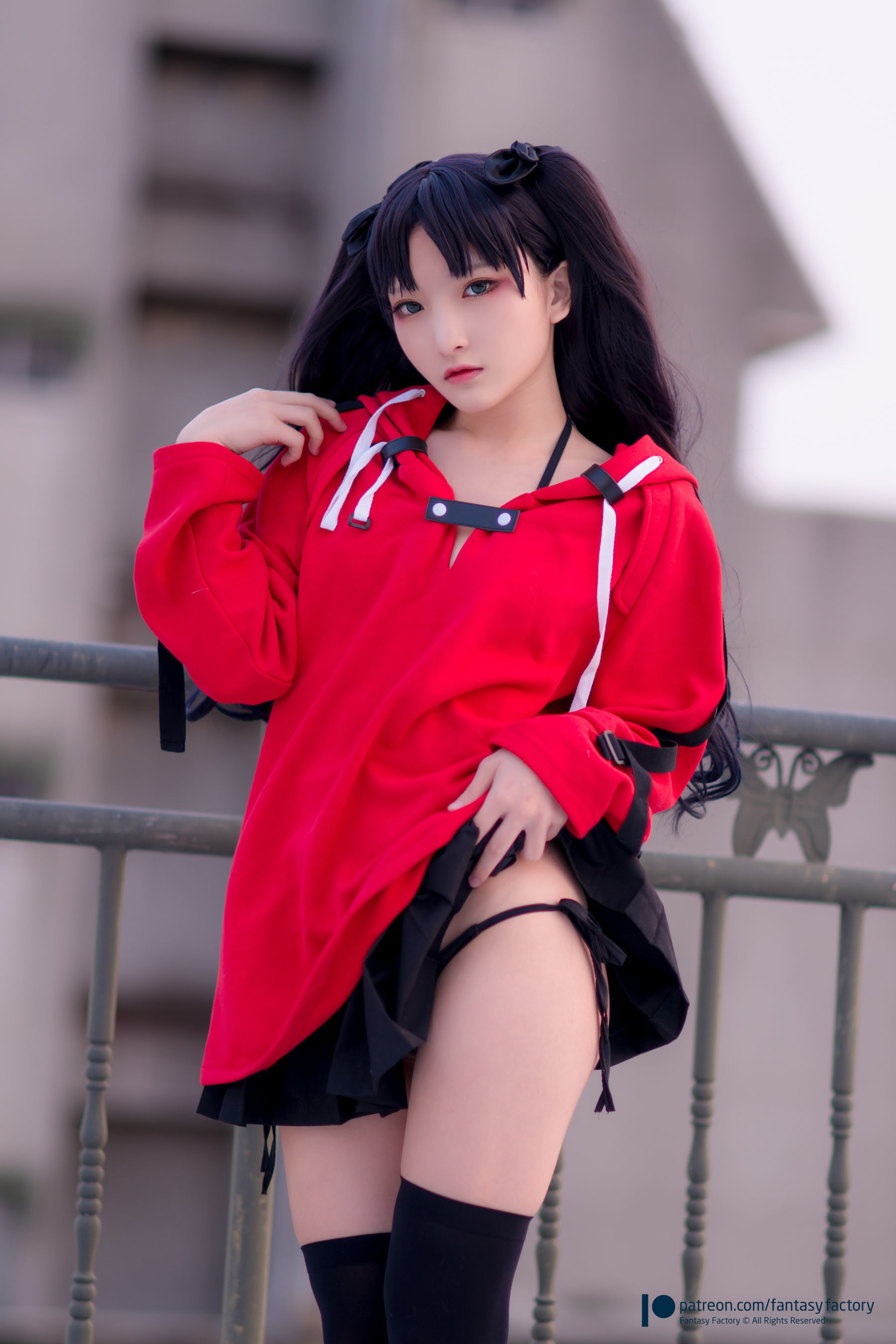 [Fantasy Factory] 小丁Cosplay – 单车少女 黑胶 情趣网衫 Cosplay-第42张