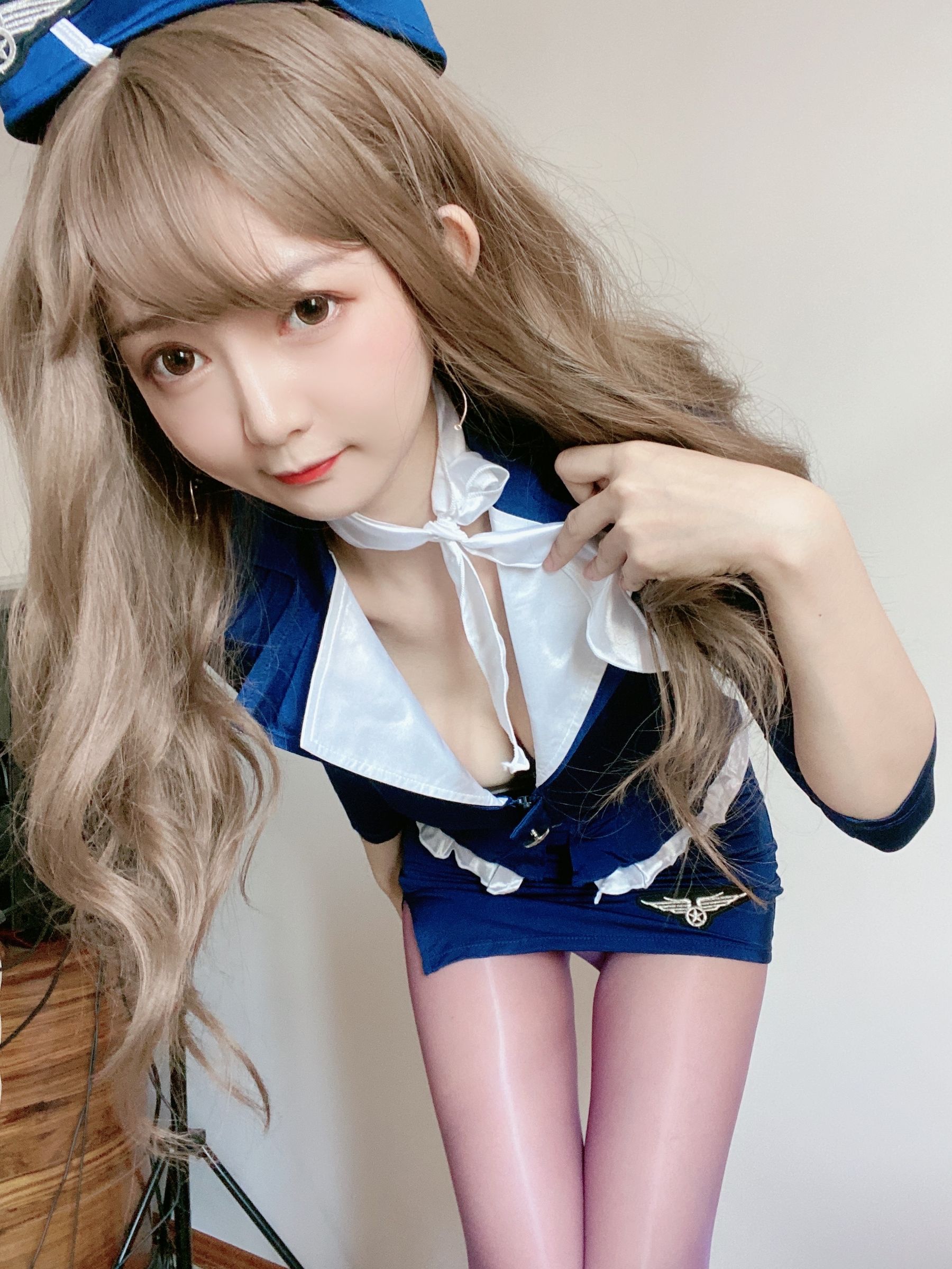 51酱 – 蓝色制服装 Cosplay-第33张