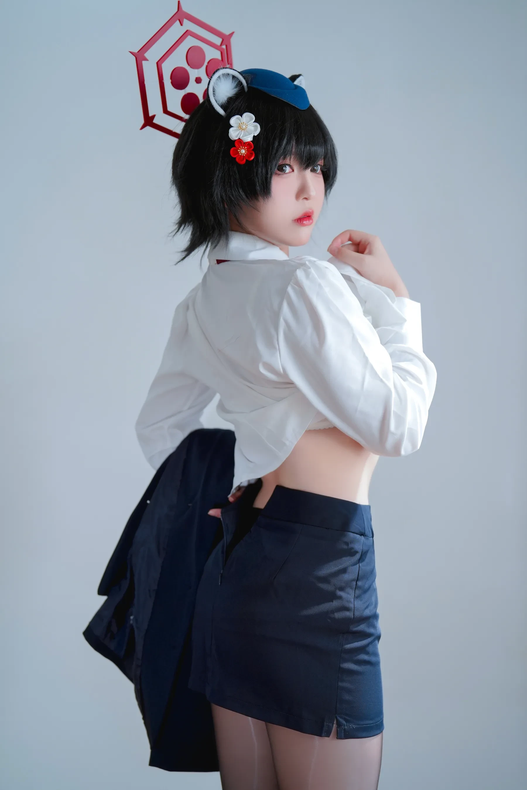 半半子 – ガイド春日ツバキ Cosplay-第38张