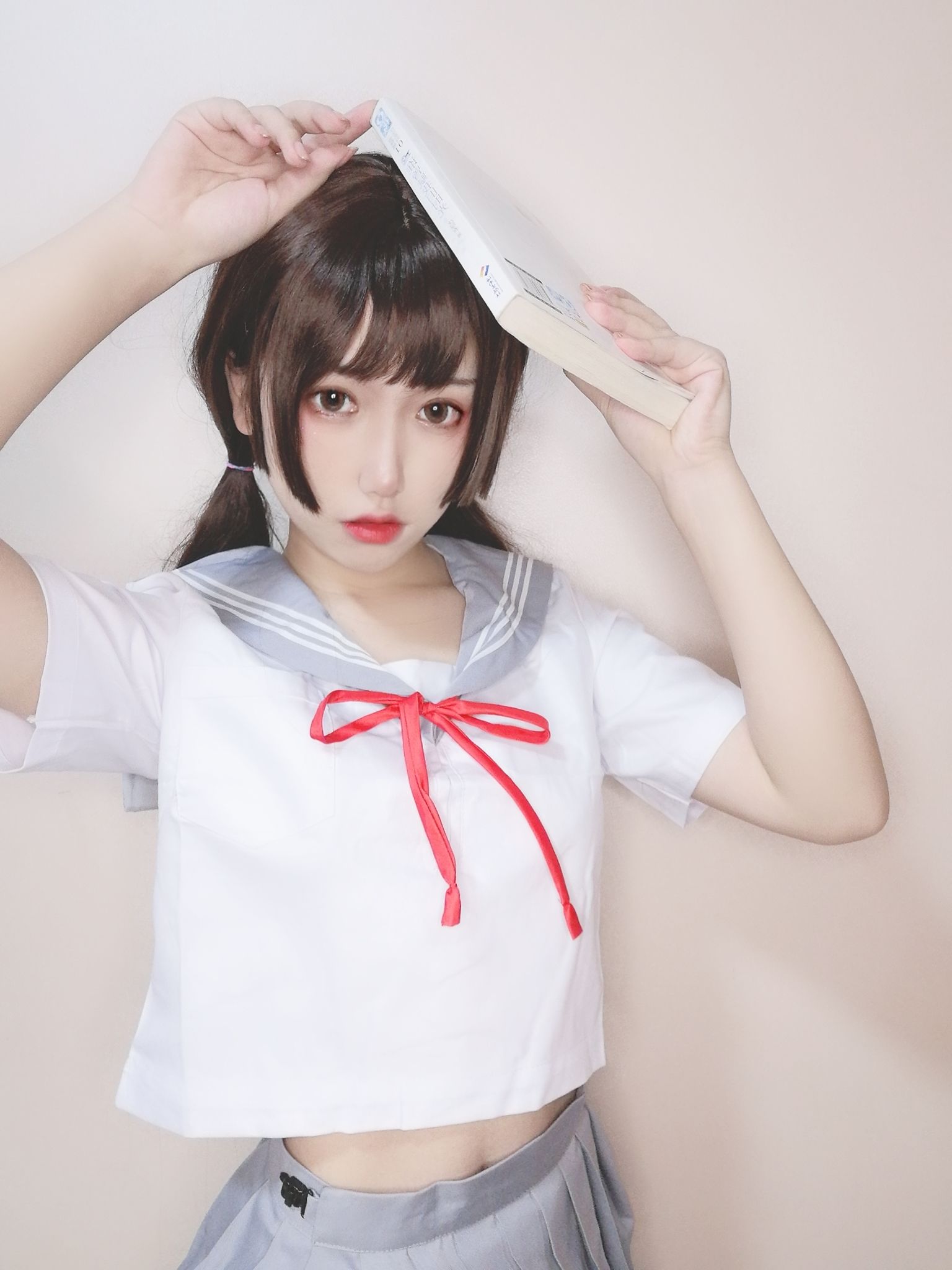 [Cosplay写真] 芋圆侑子SJ_ – 白丝jk Cosplay-第77张
