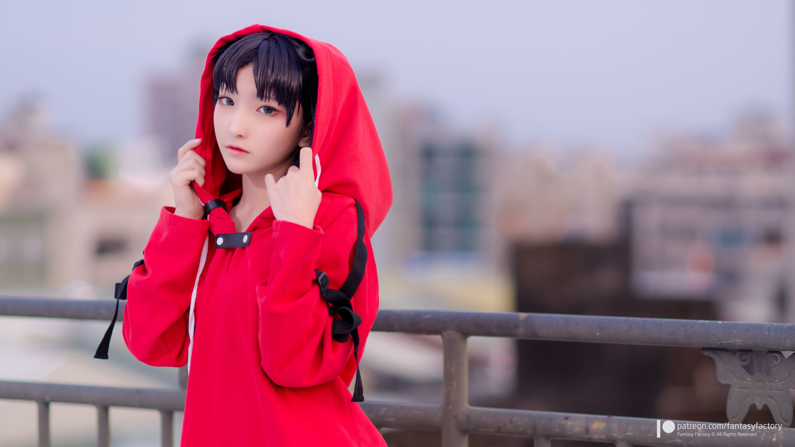 [Fantasy Factory] 小丁Cosplay – 单车少女 黑胶 情趣网衫 Cosplay-第28张