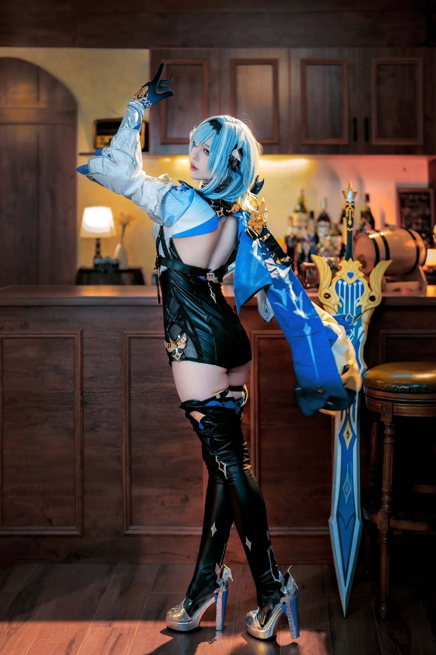 半半子 – 原神优菈 Cosplay-第11张