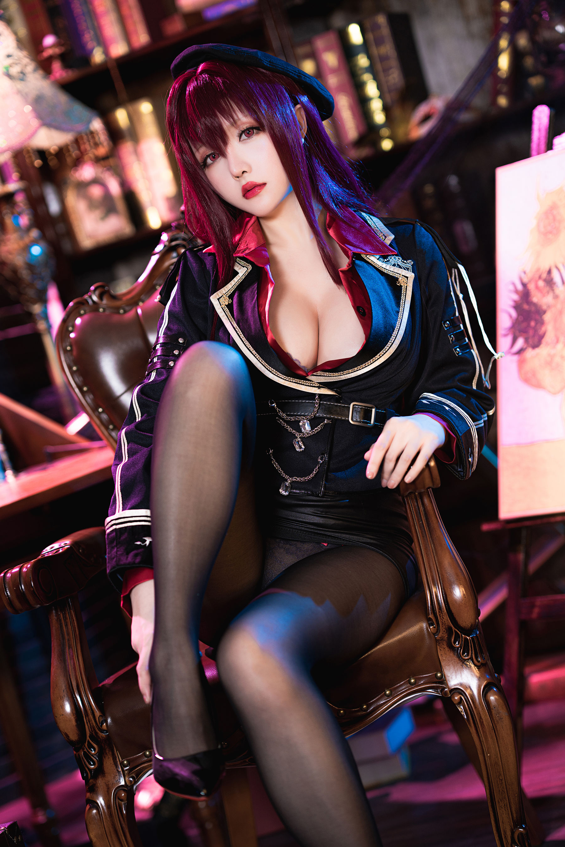 Coser小姐姐星之迟迟 – 斯卡哈-真红教枪 Cosplay-第61张