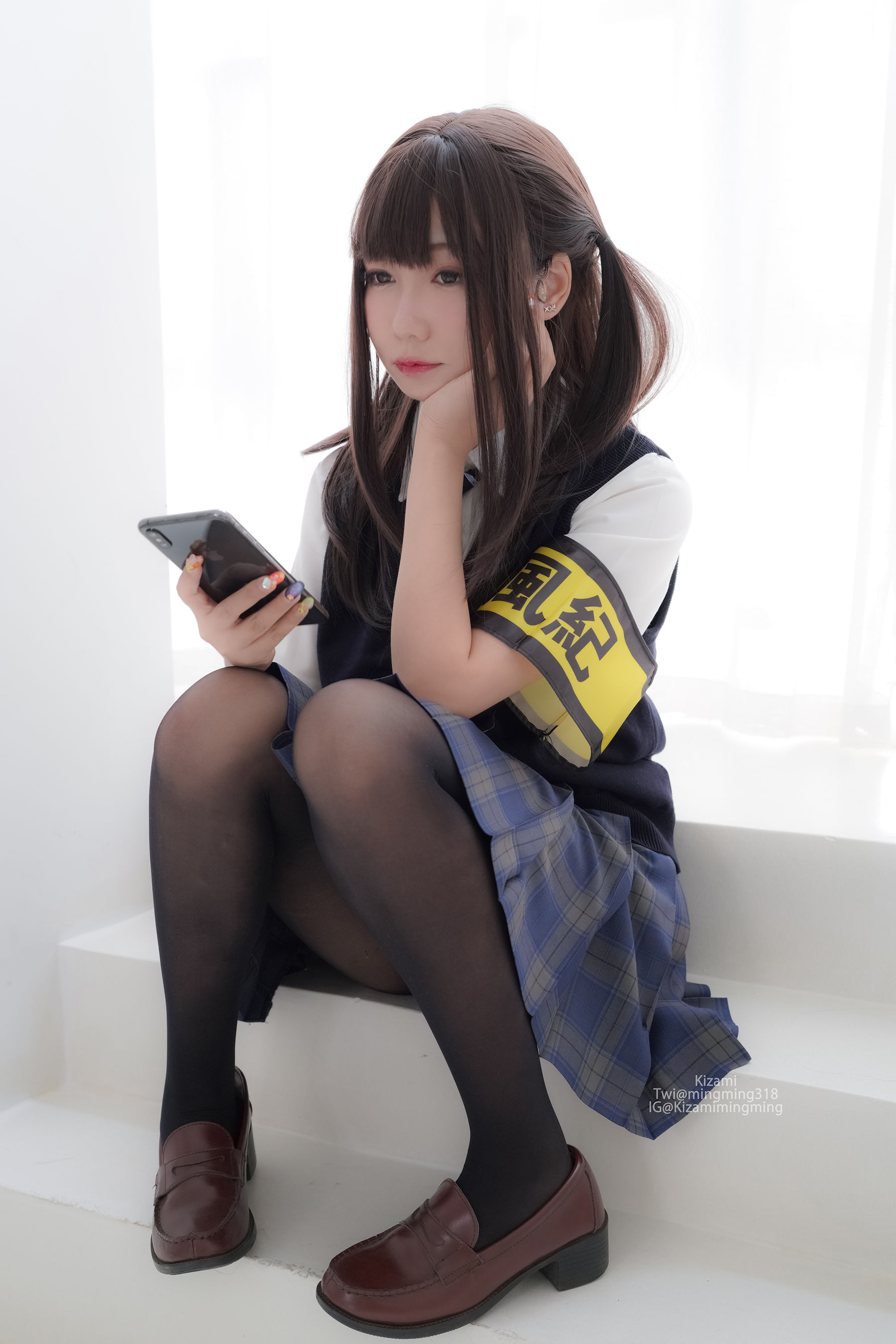 銘銘Kizami – JK黑丝 Cosplay-第71张