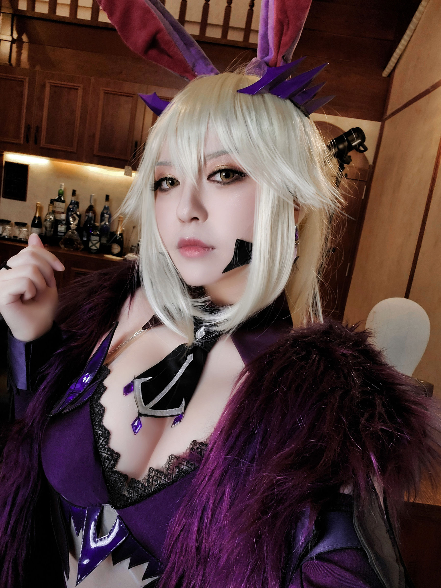 半半子 – LancerAlter Bunny Cosplay-第8张