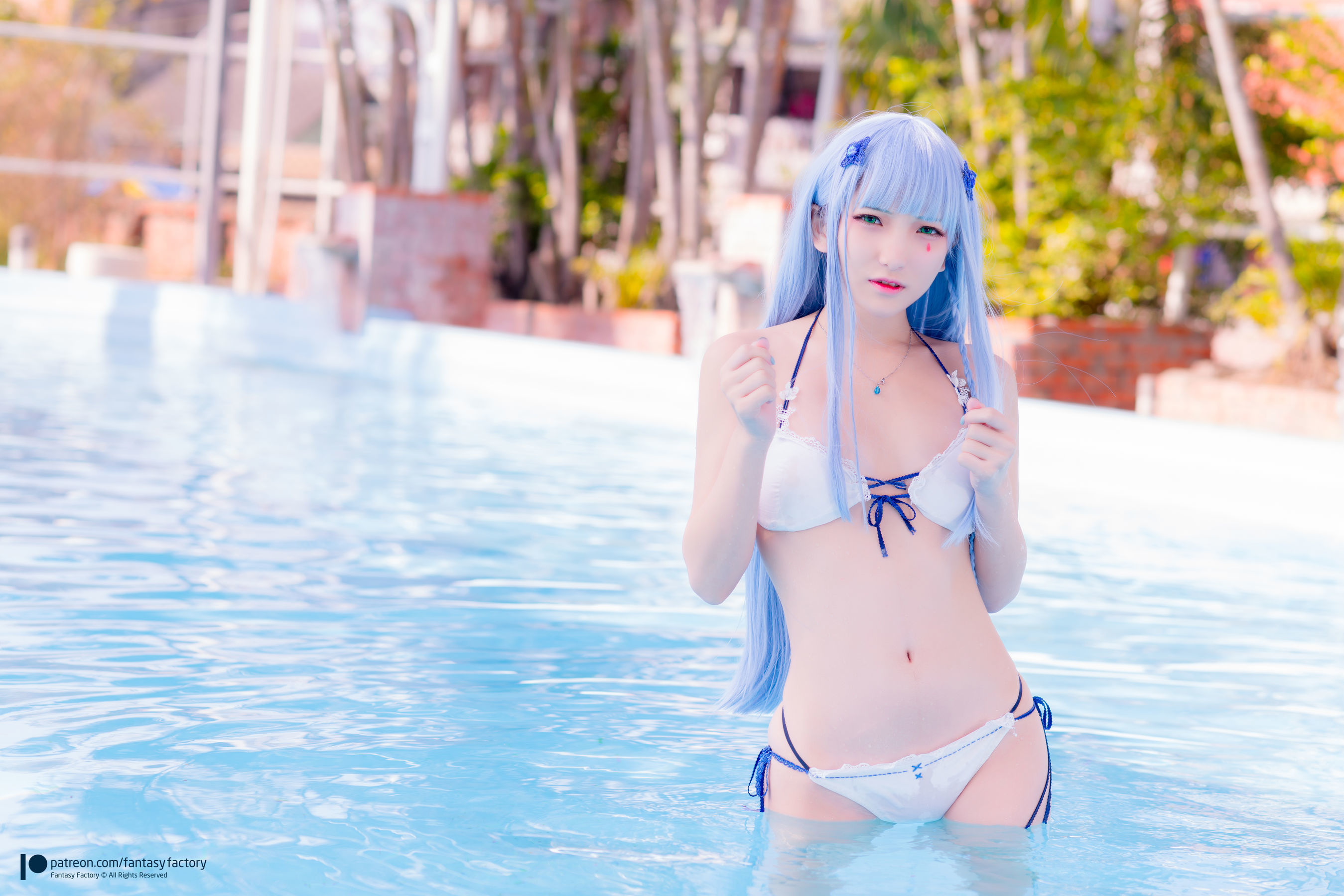 [Fantasy Factory] 小丁Cosplay – 魔女 浴池 黑丝 Cosplay-第37张