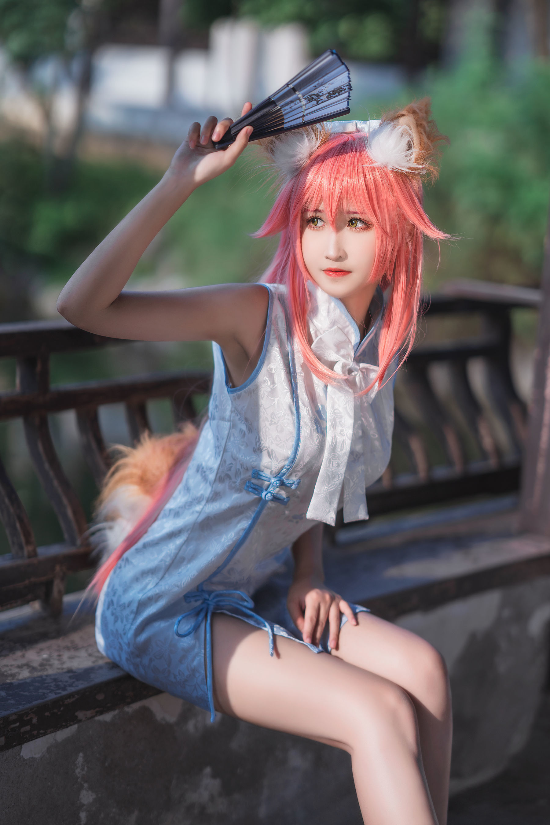 微博妹子三度_69 旗袍玉藻前 Cosplay-第29张