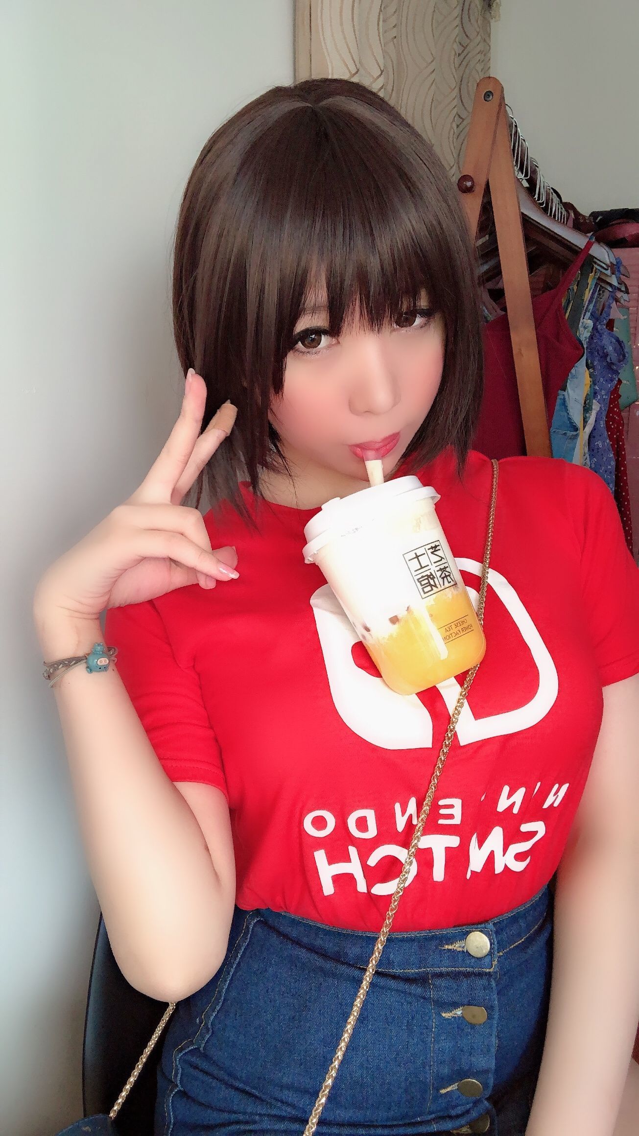 二次元巨乳美女鹿野希 火红诱惑 Cosplay-第89张