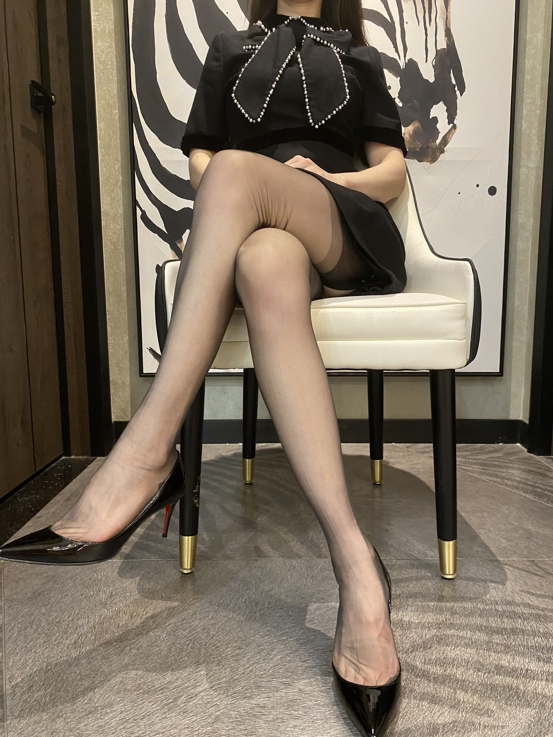 丝足博主麋鹿_Monroe 2021.02.01 黑丝吊带袜 Cosplay-第8张