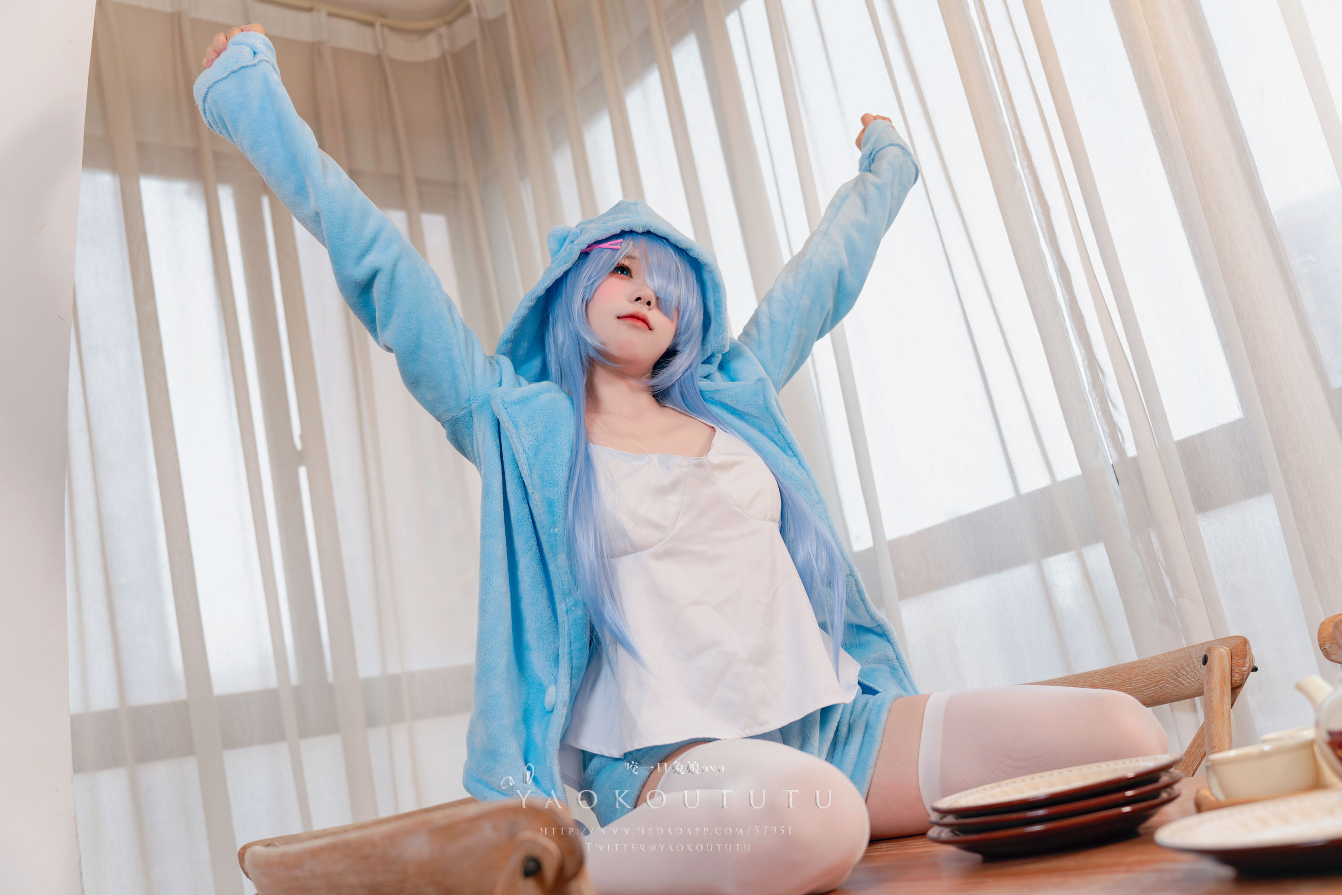 咬一口兔娘 – 蕾姆喵喵 Cosplay-第10张