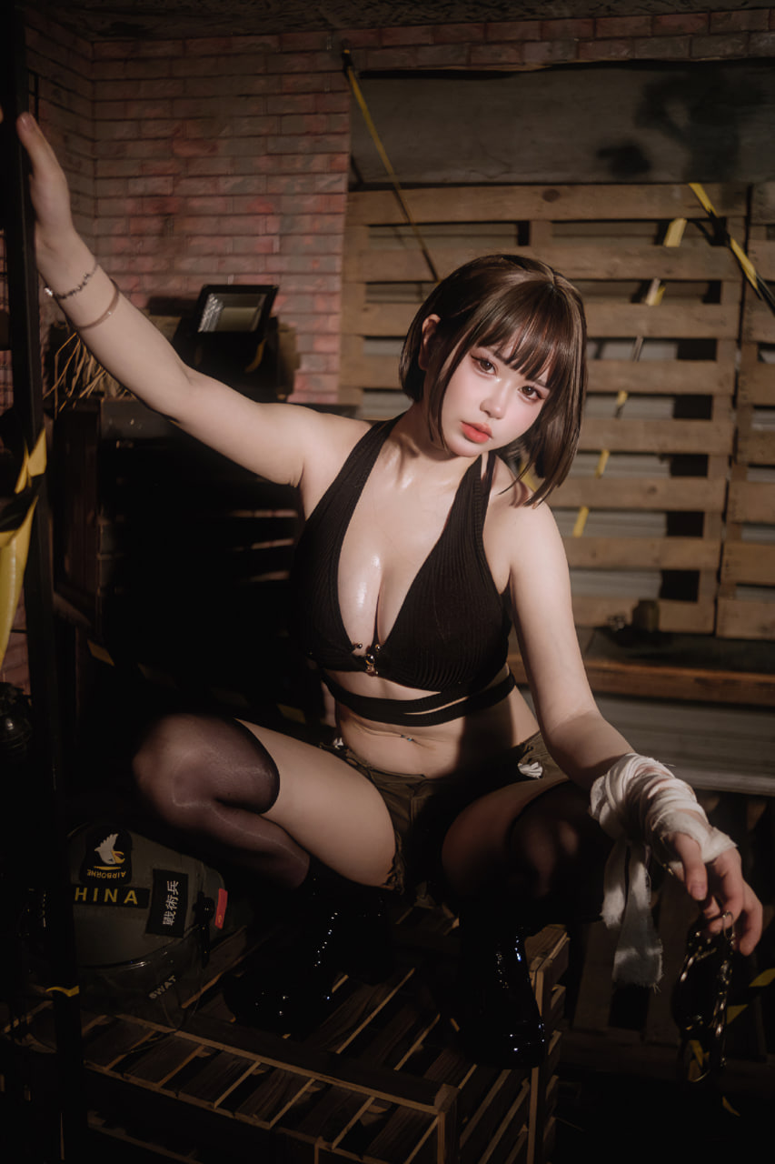 Tina很妖孽呀 – 短发女特工 Cosplay-第32张