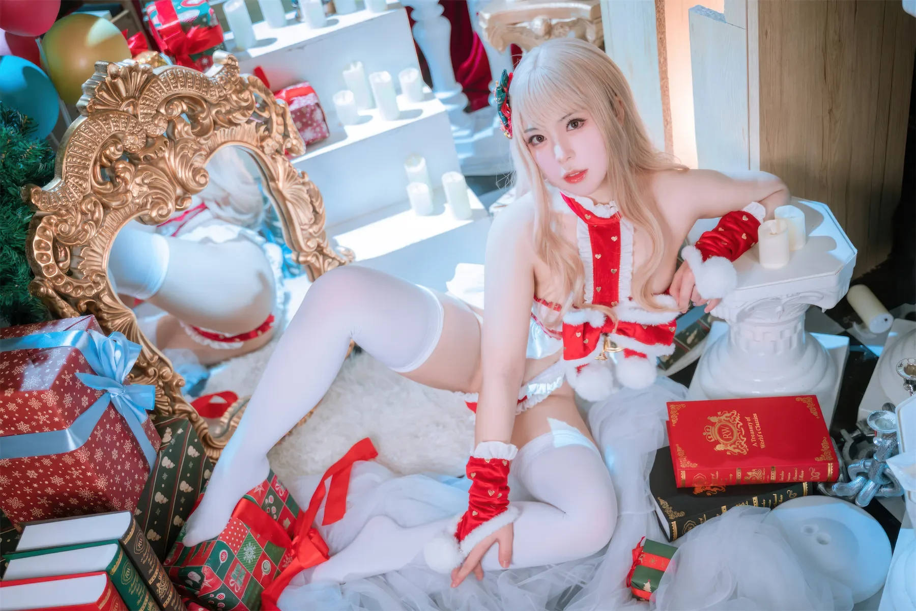 虎森森 – 圣诞精灵 Cosplay-第32张