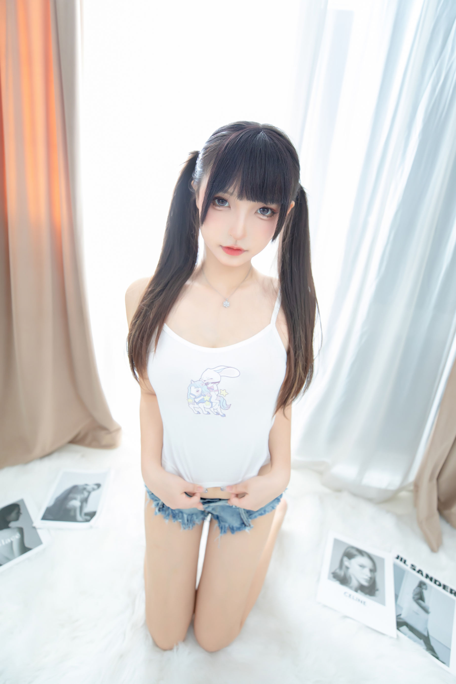 萝莉神楽板真冬 之牛仔兔兔 Cosplay-第66张