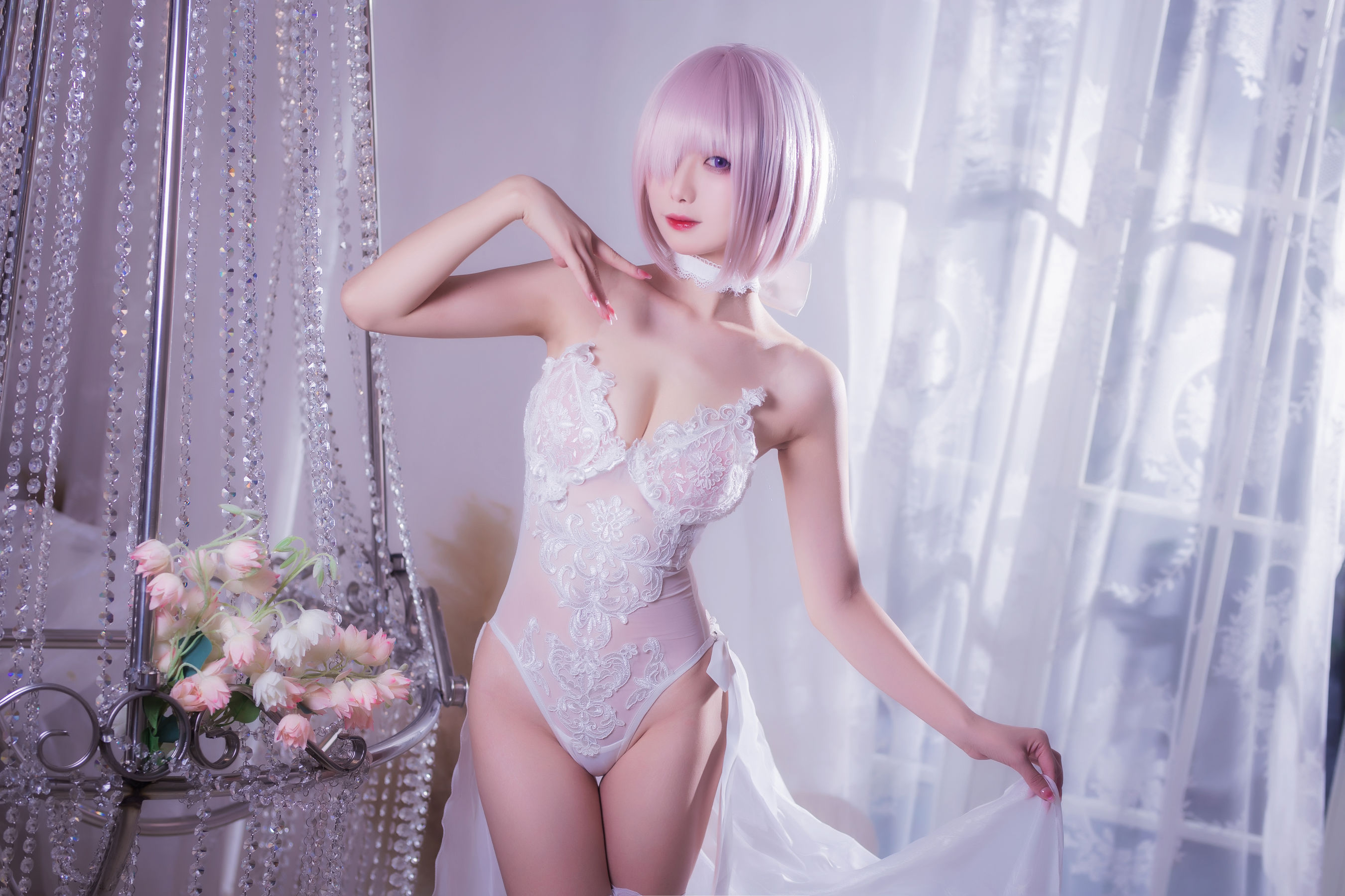 动漫博主封疆疆v – 婚纱玛修 Cosplay-第36张