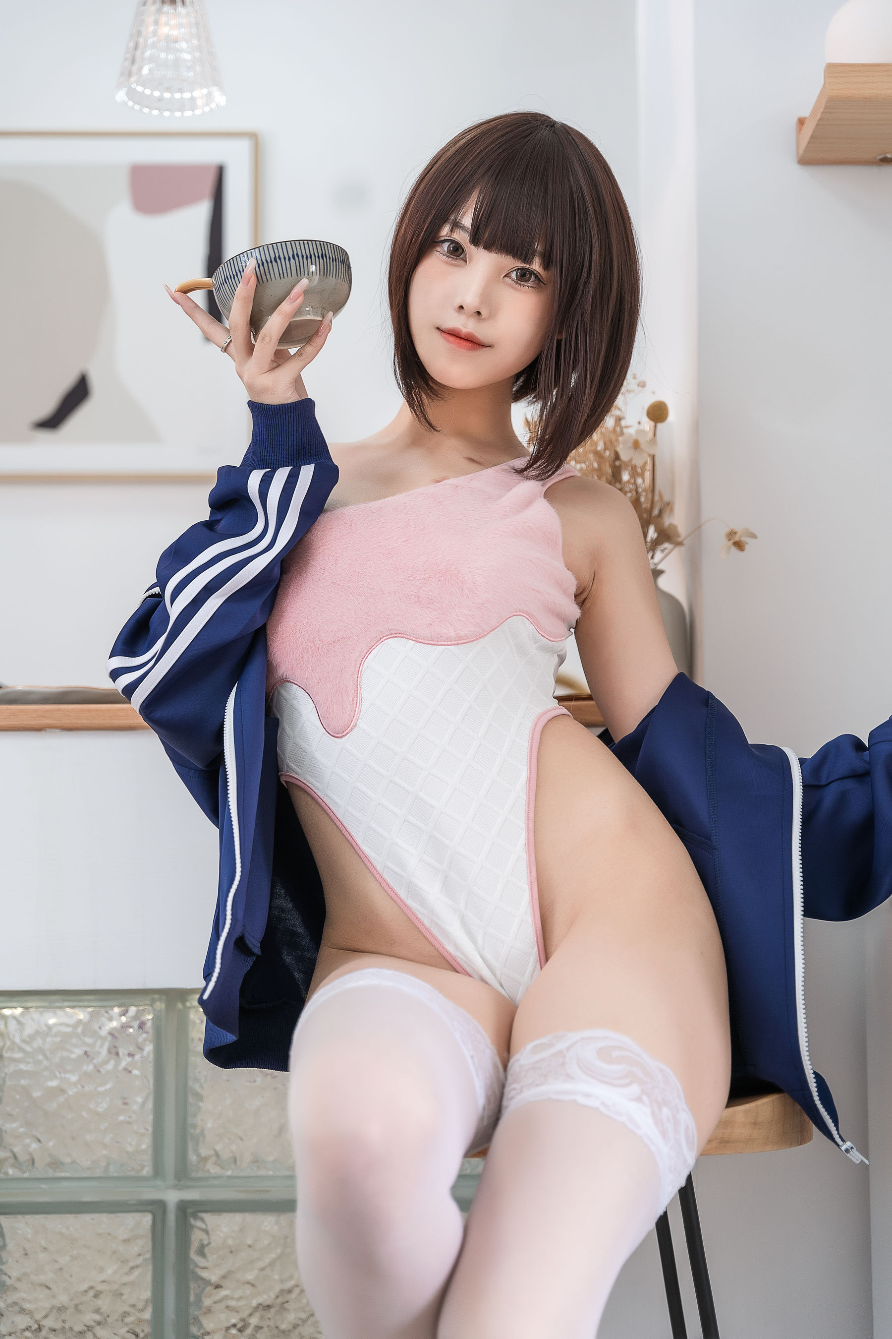 萌系小姐姐蜜汁猫裘 – 草莓圣代 Cosplay-第9张