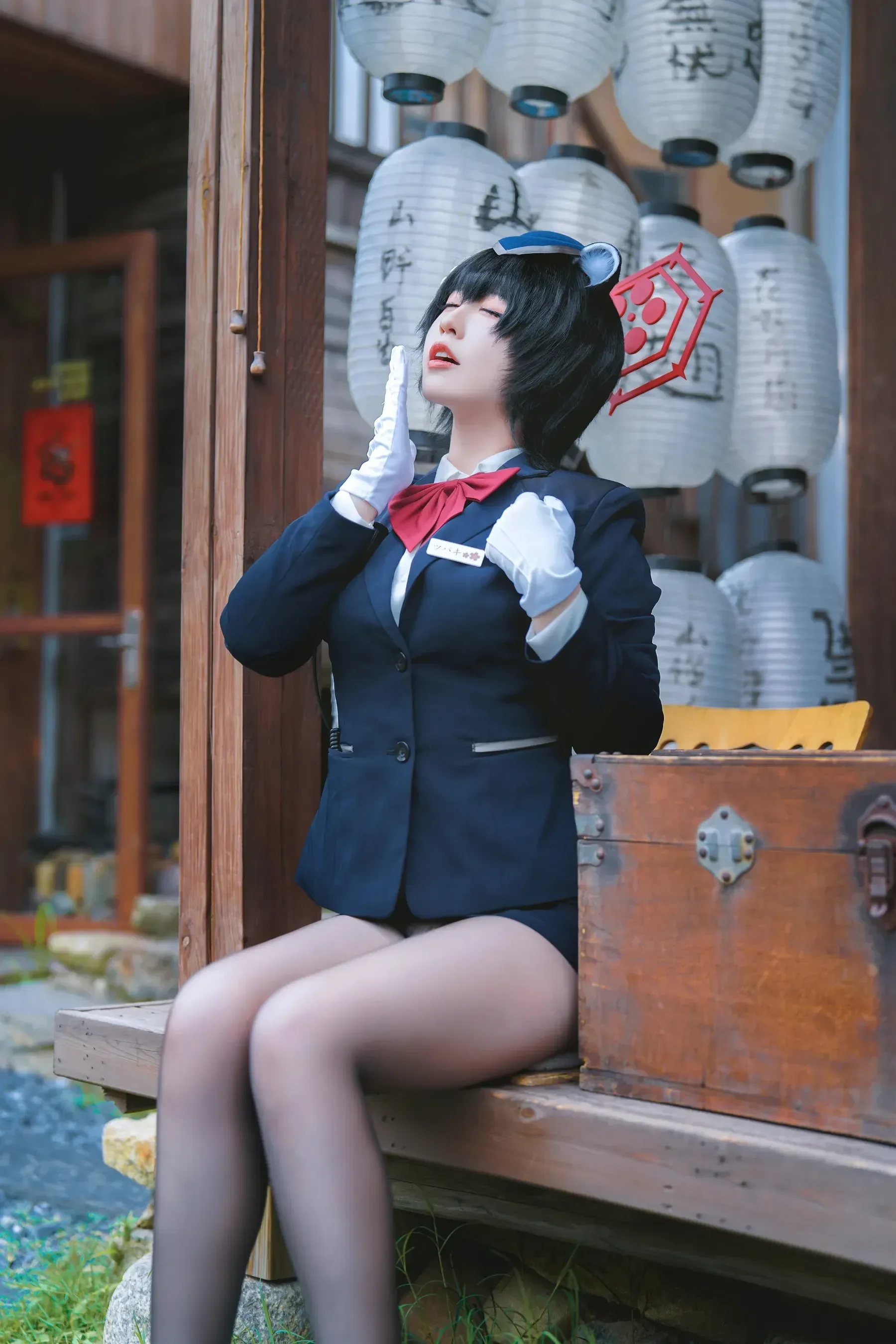 半半子 – ガイド春日ツバキ Cosplay-第10张