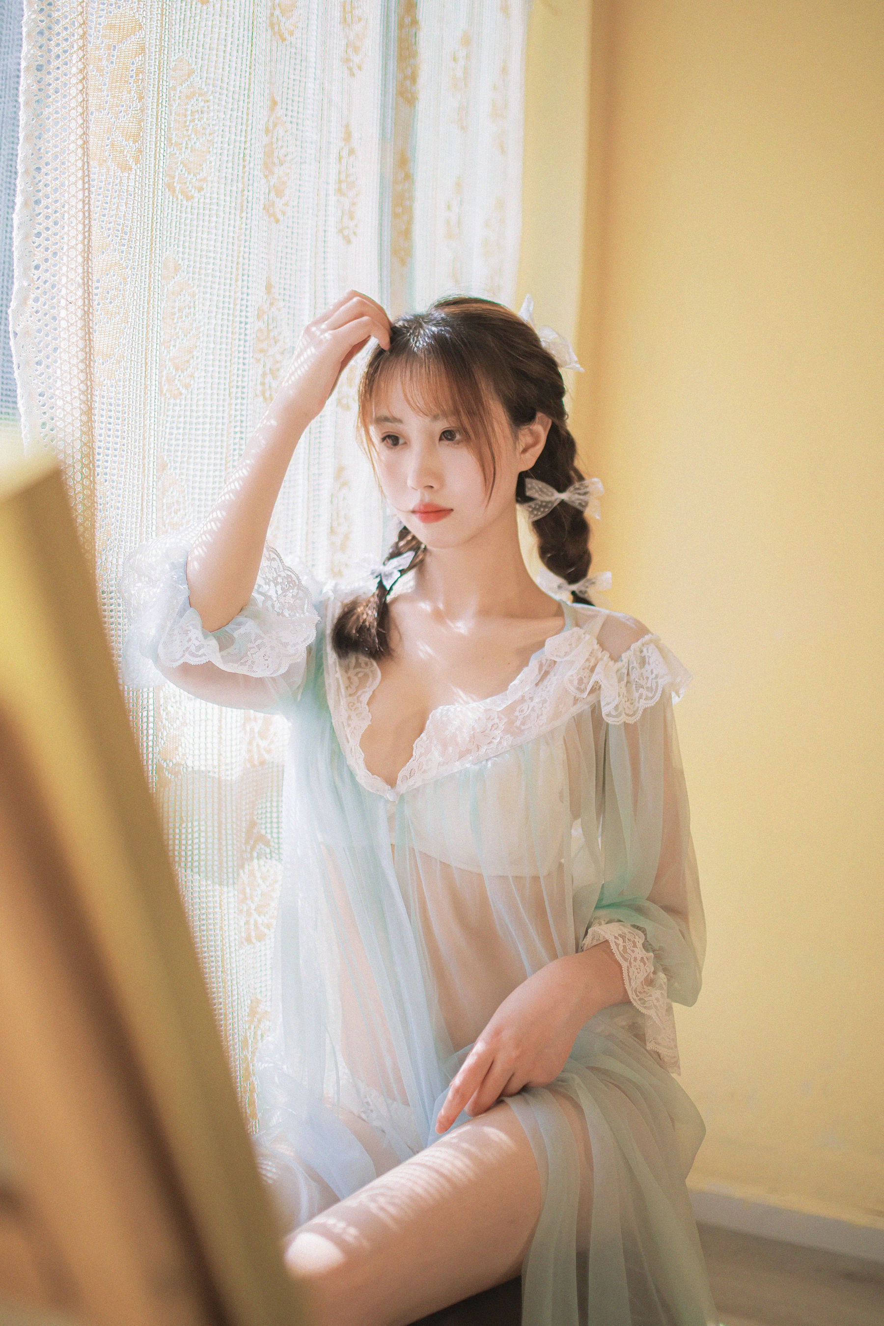 次元少女念雪ww – 蓝纱衣 Cosplay-第8张
