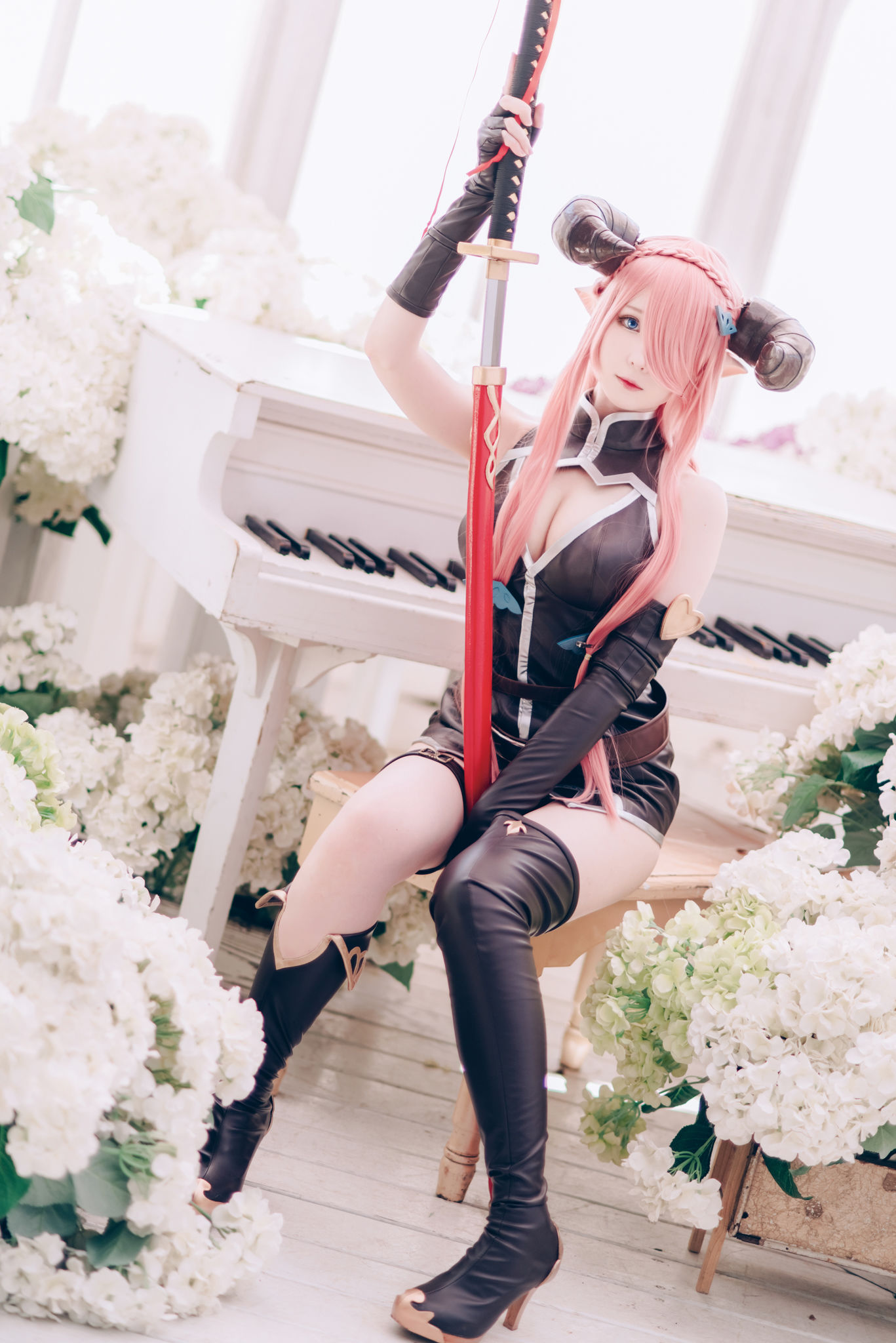 微博妹纸霜月shimo – 碧蓝幻想 娜尔梅亚 Cosplay-第70张