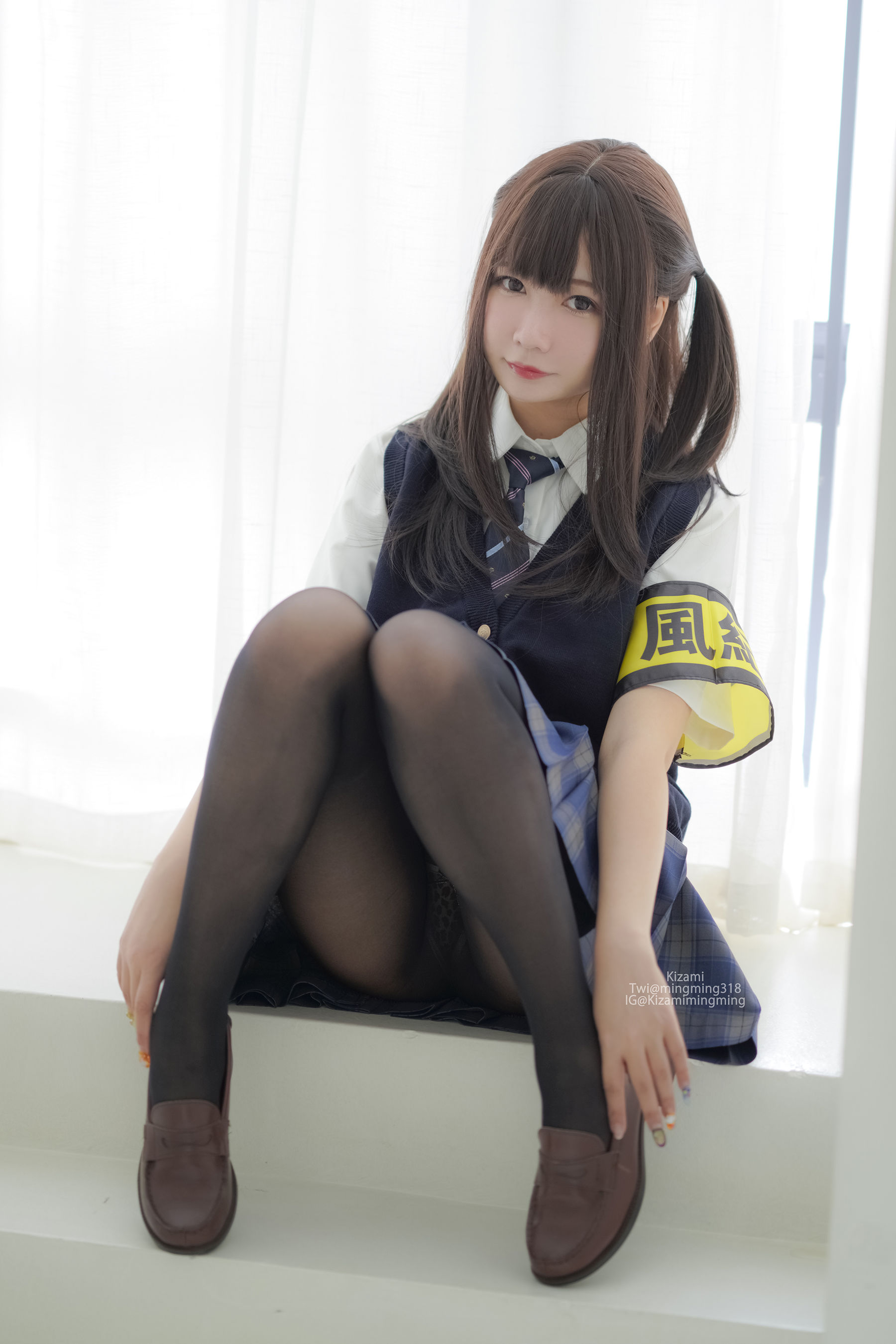 銘銘Kizami – JK黑丝 Cosplay-第11张