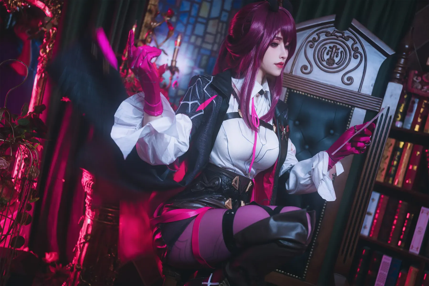 鹿八岁baby – 崩坏∶星穹铁道 卡芙卡 Cosplay-第4张