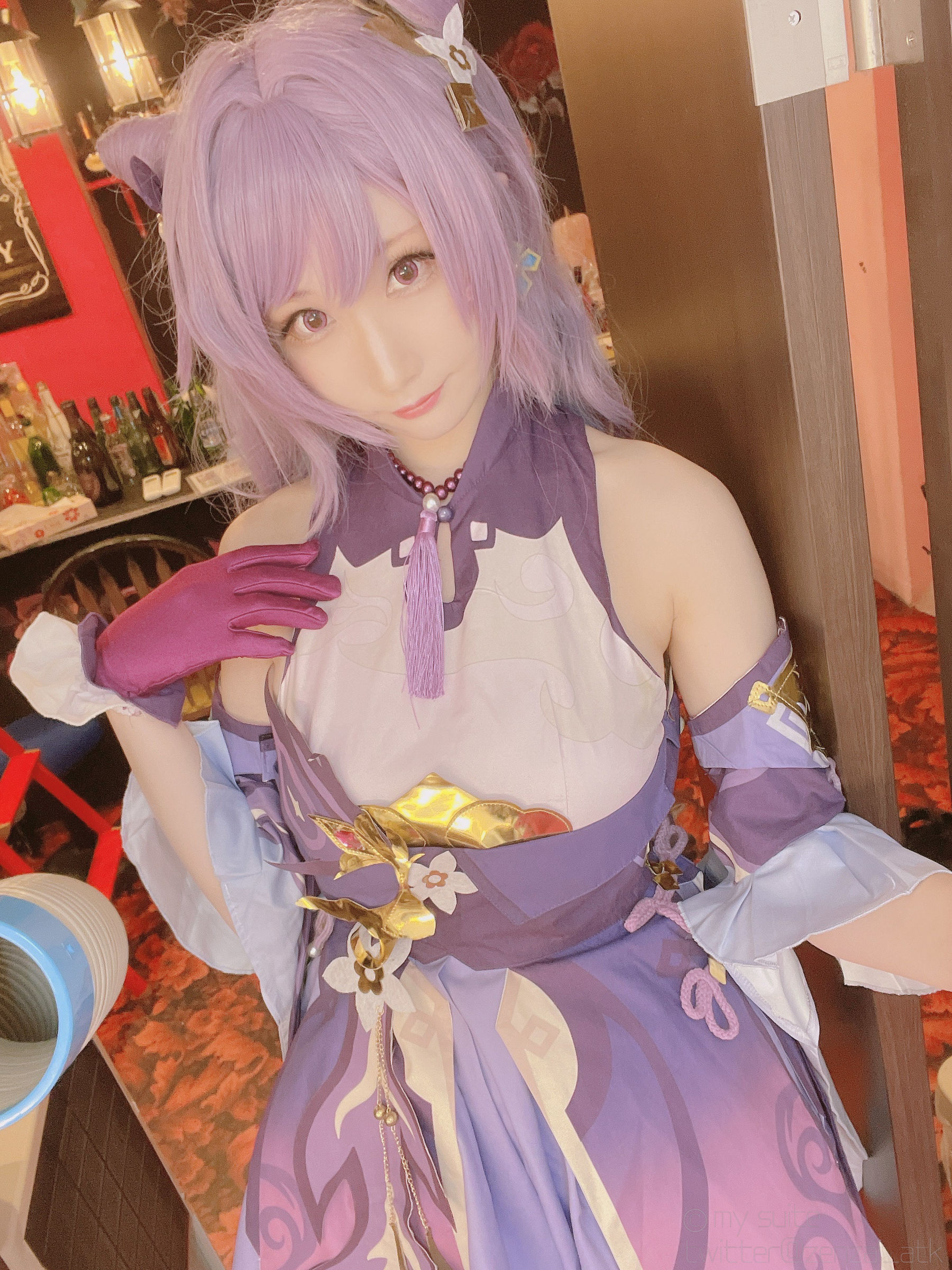 (Cosplay)[my suite] Atsuki あつき – Keqing 刻晴 (Genshin Impact) Cosplay-第10张