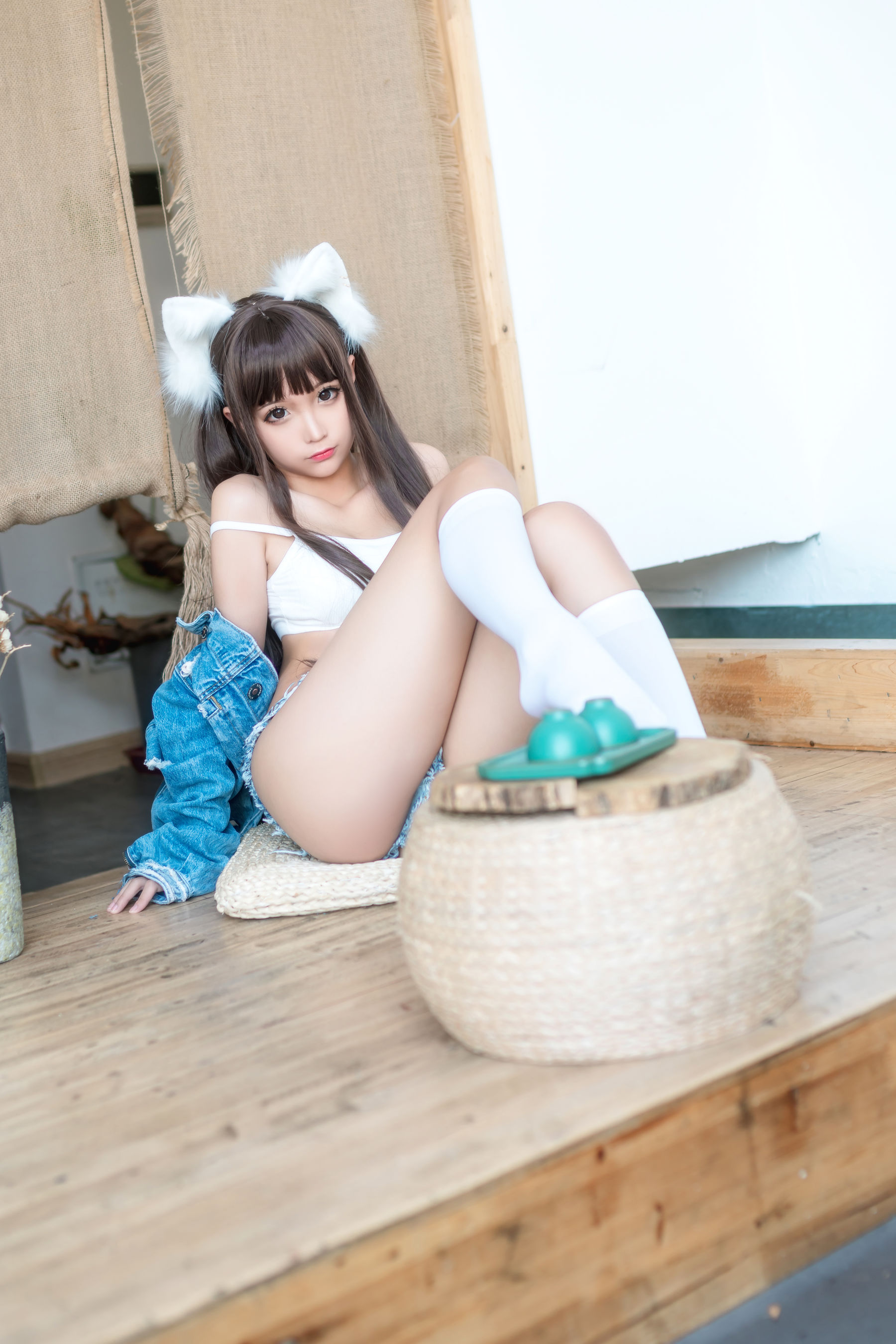 动漫博主蠢沫沫 – 牛仔衣 Cosplay-第18张