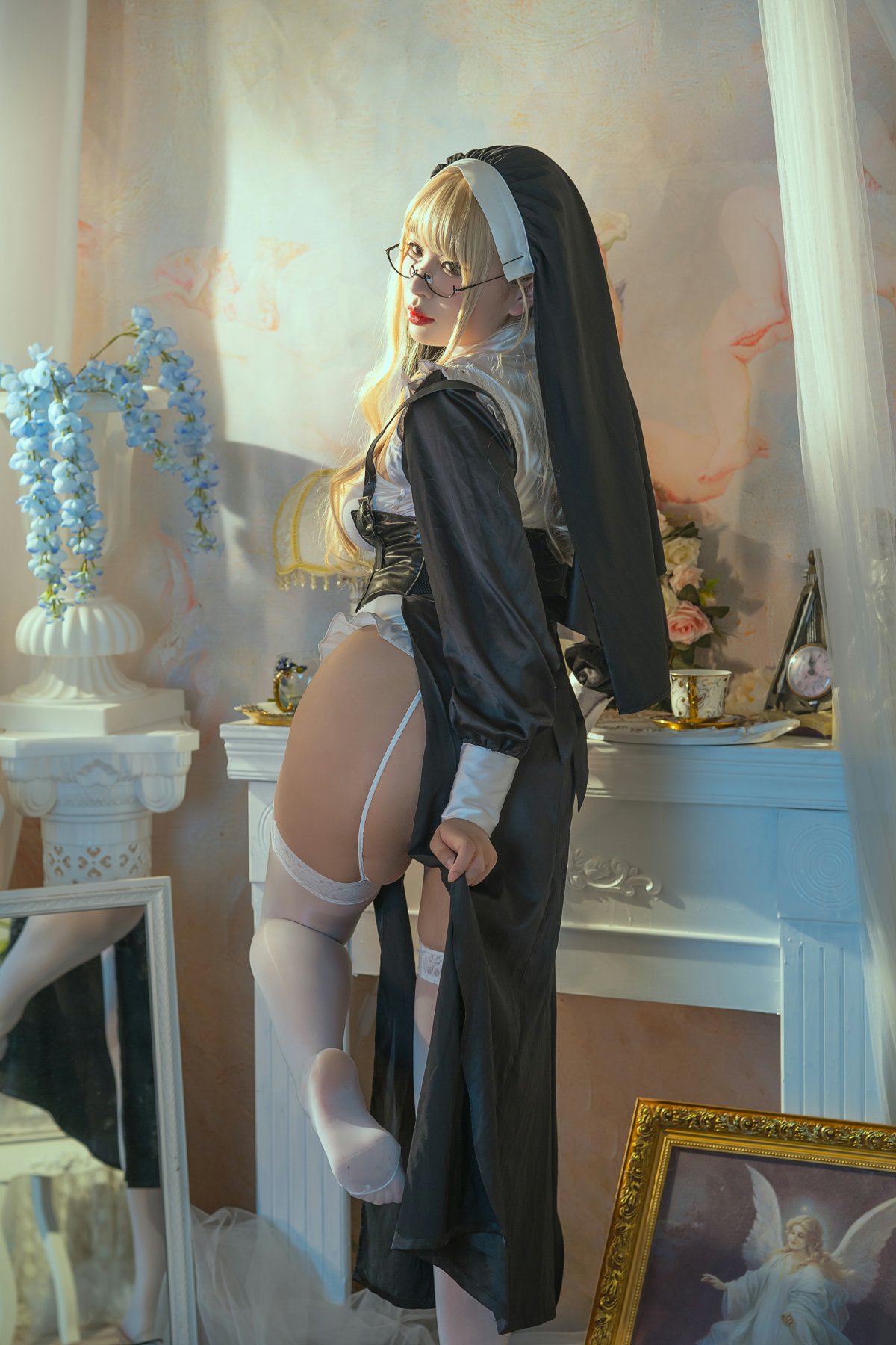 云溪溪 – 奶桃 N62修女团 Cosplay-第42张