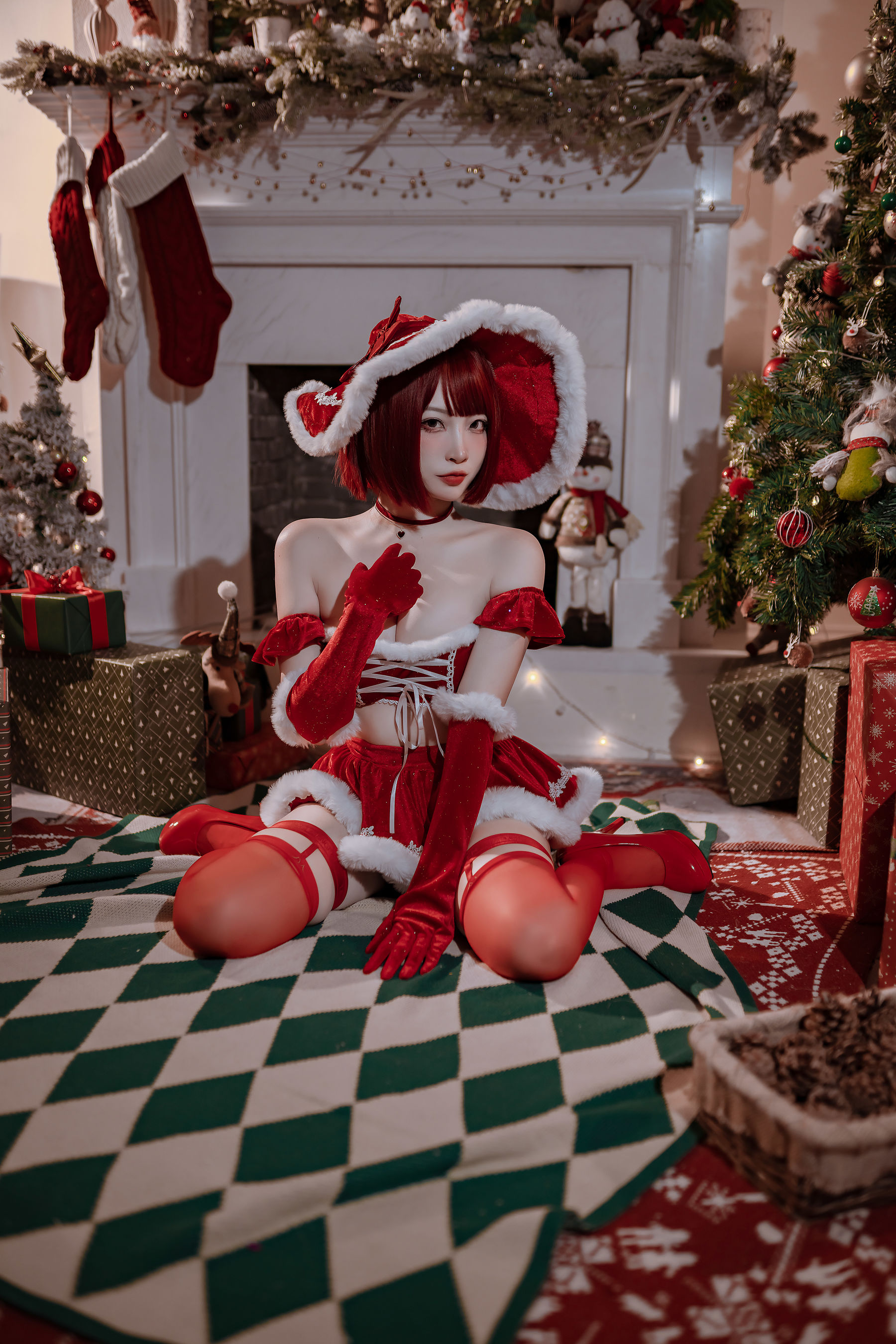 人气Coser二佐Nisa – 圣诞魔女 Cosplay-第3张
