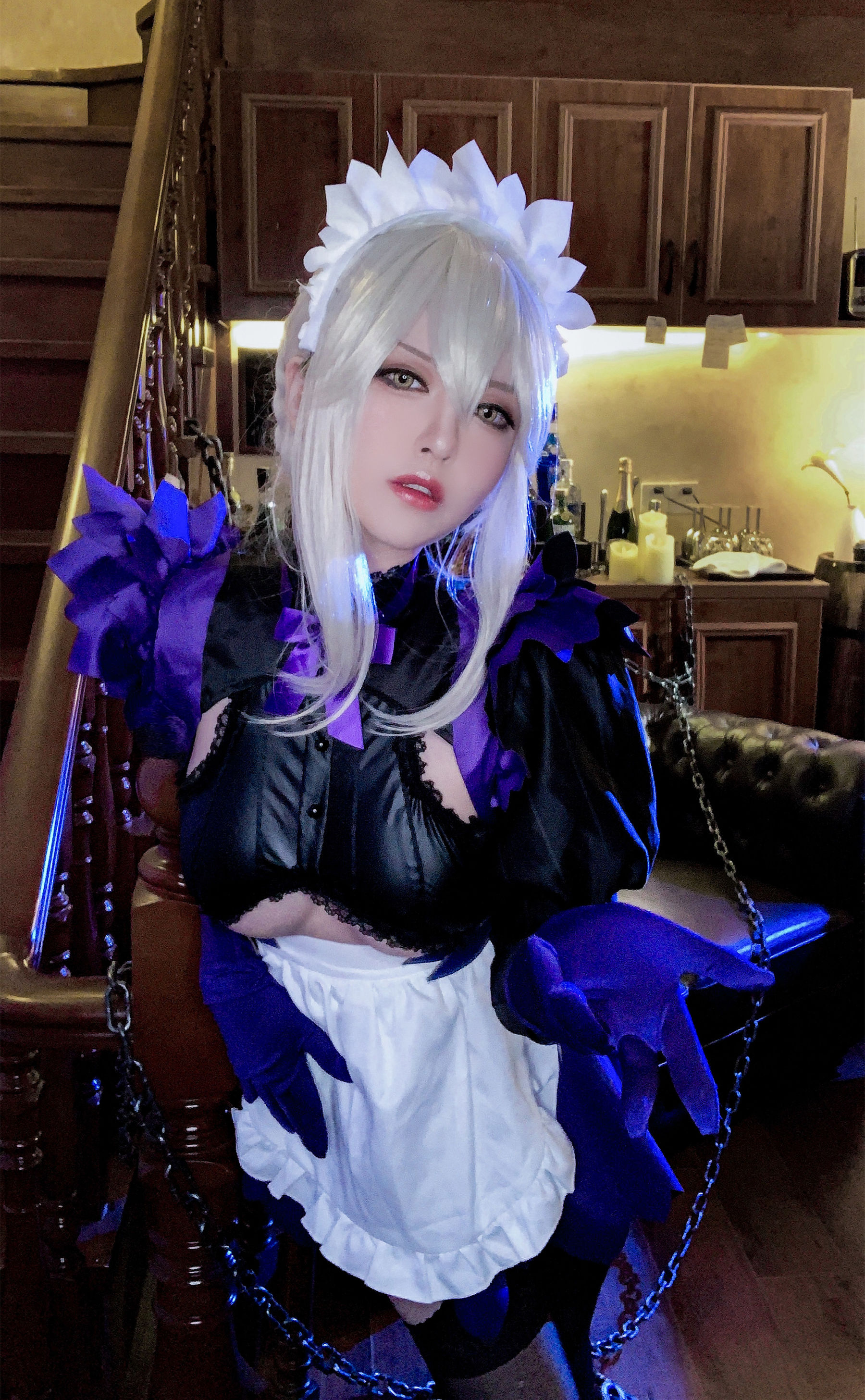 半半子 – LancerAlter Maid Cosplay-第8张