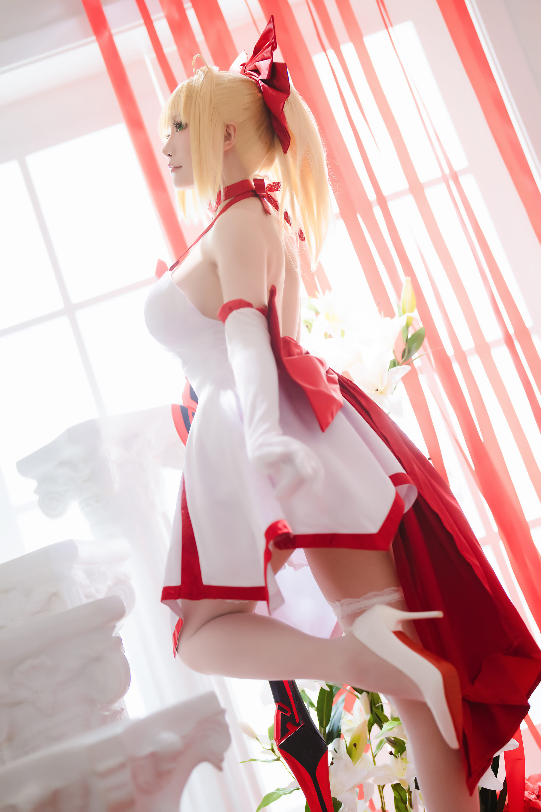 Coser小姐姐星之迟迟 – Fate 尼禄 Cosplay-第23张