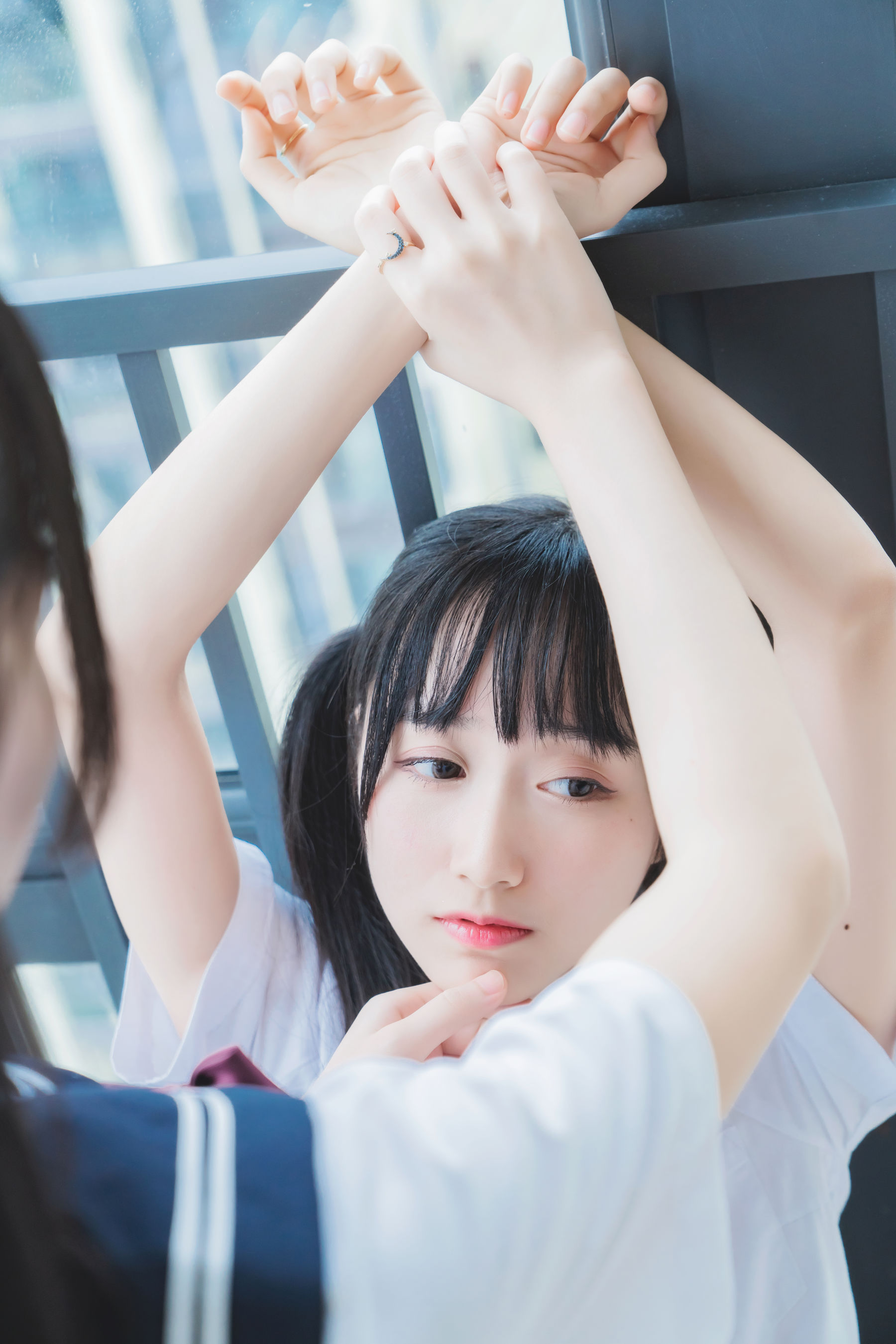 萌系小姐姐木绵绵OwO桜桃喵 她(制服×制服) Cosplay-第29张