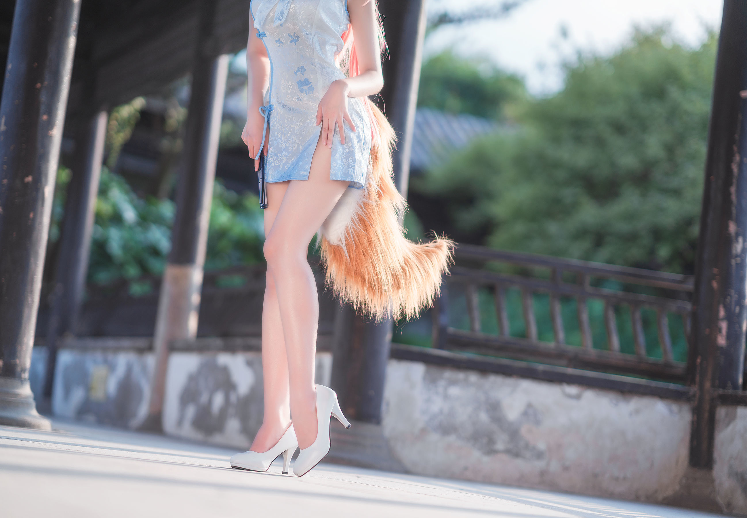 微博妹子三度_69 旗袍玉藻前 Cosplay-第12张