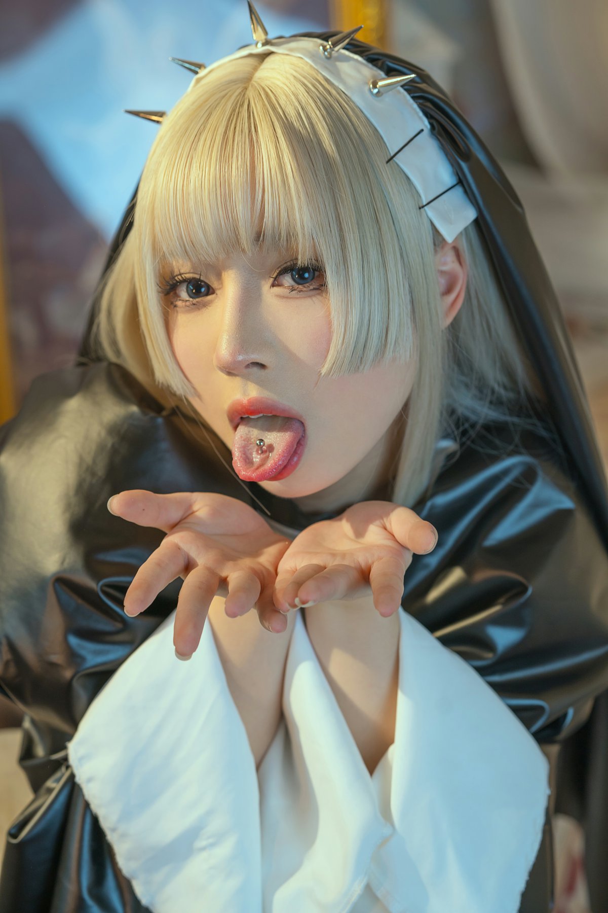 云溪溪 – 奶桃 N62修女团 Cosplay-第15张