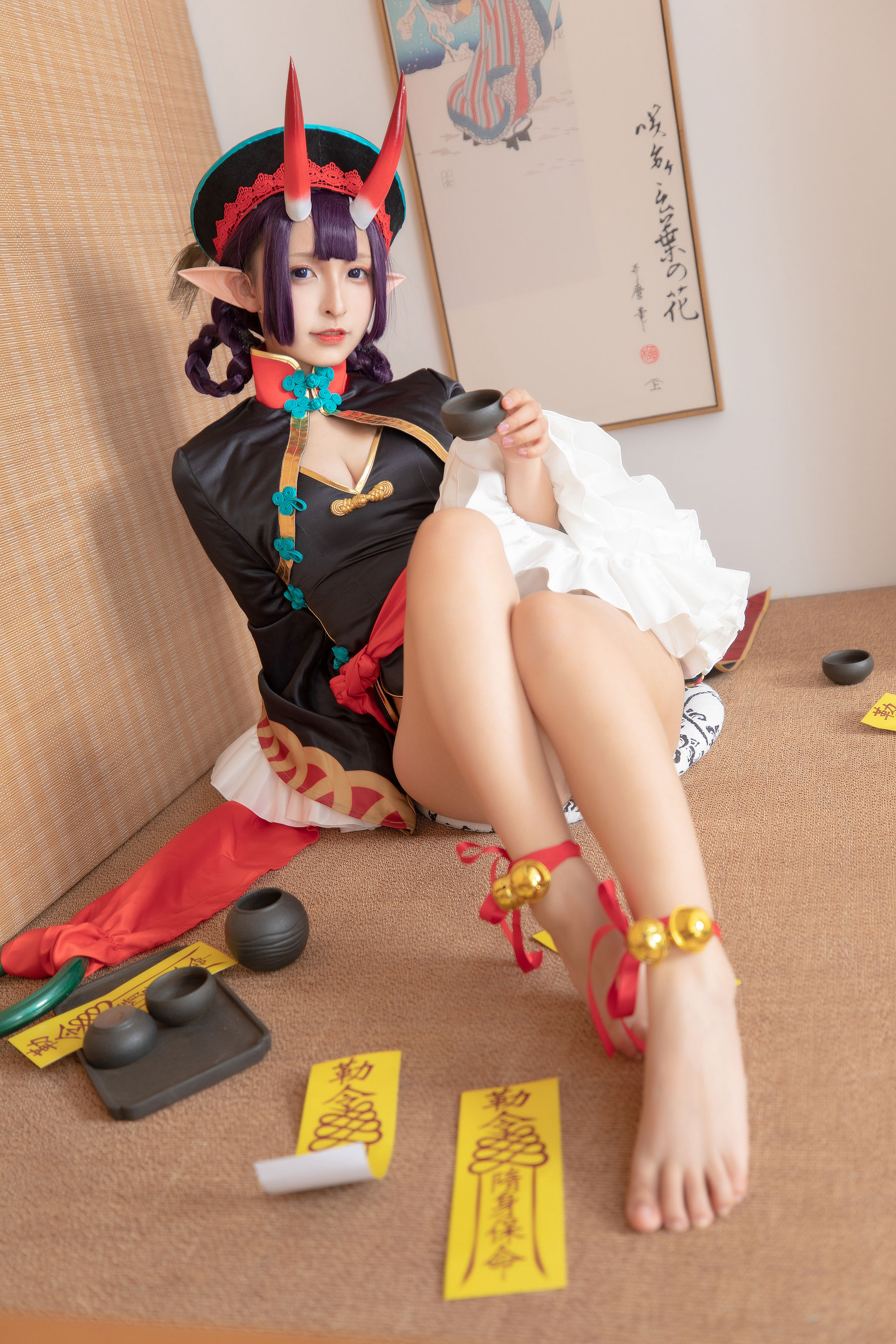 萝莉神楽板真冬之果実の酒気-酒吞cos Cosplay-第6张