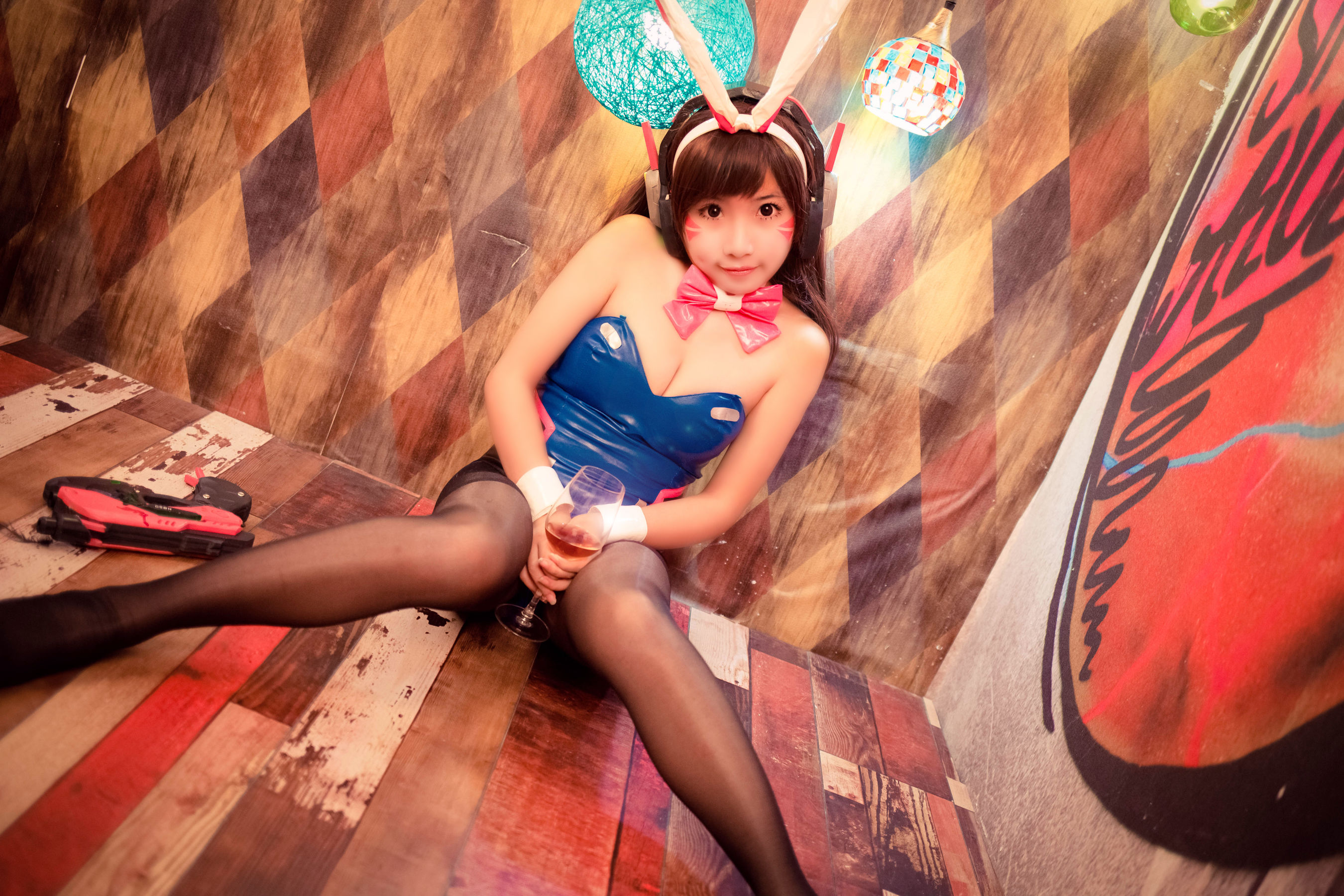 萝莉蜜嘟喵 DVA兔女郎 Cosplay-第24张