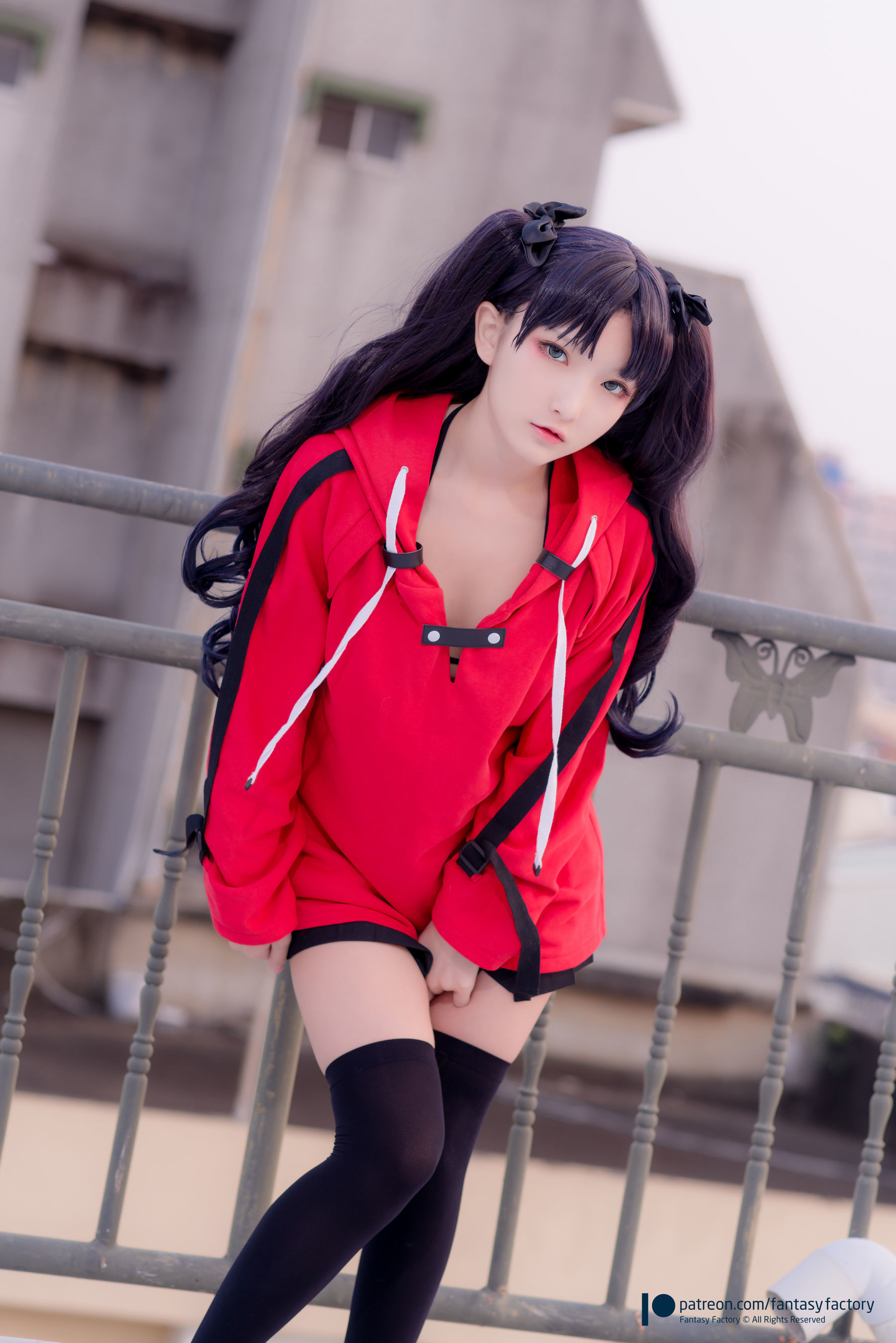 [Fantasy Factory] 小丁Cosplay – 单车少女 黑胶 情趣网衫 Cosplay-第32张