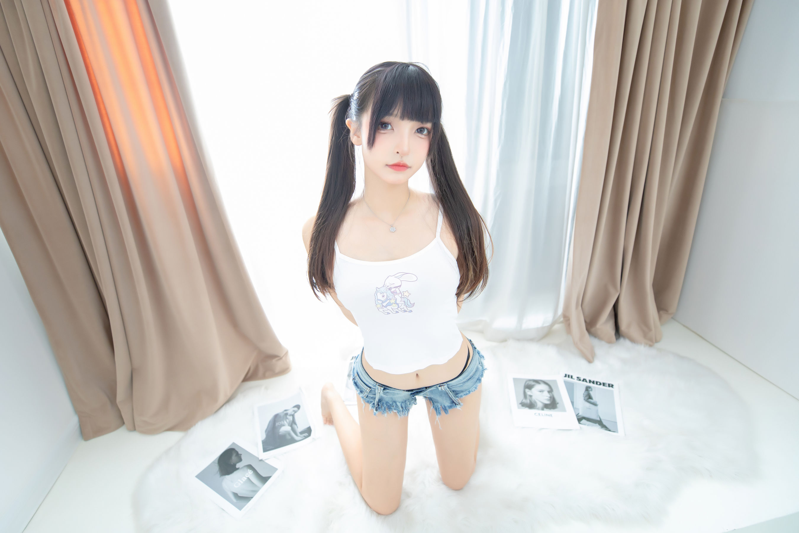 萝莉神楽板真冬 之牛仔兔兔 Cosplay-第3张
