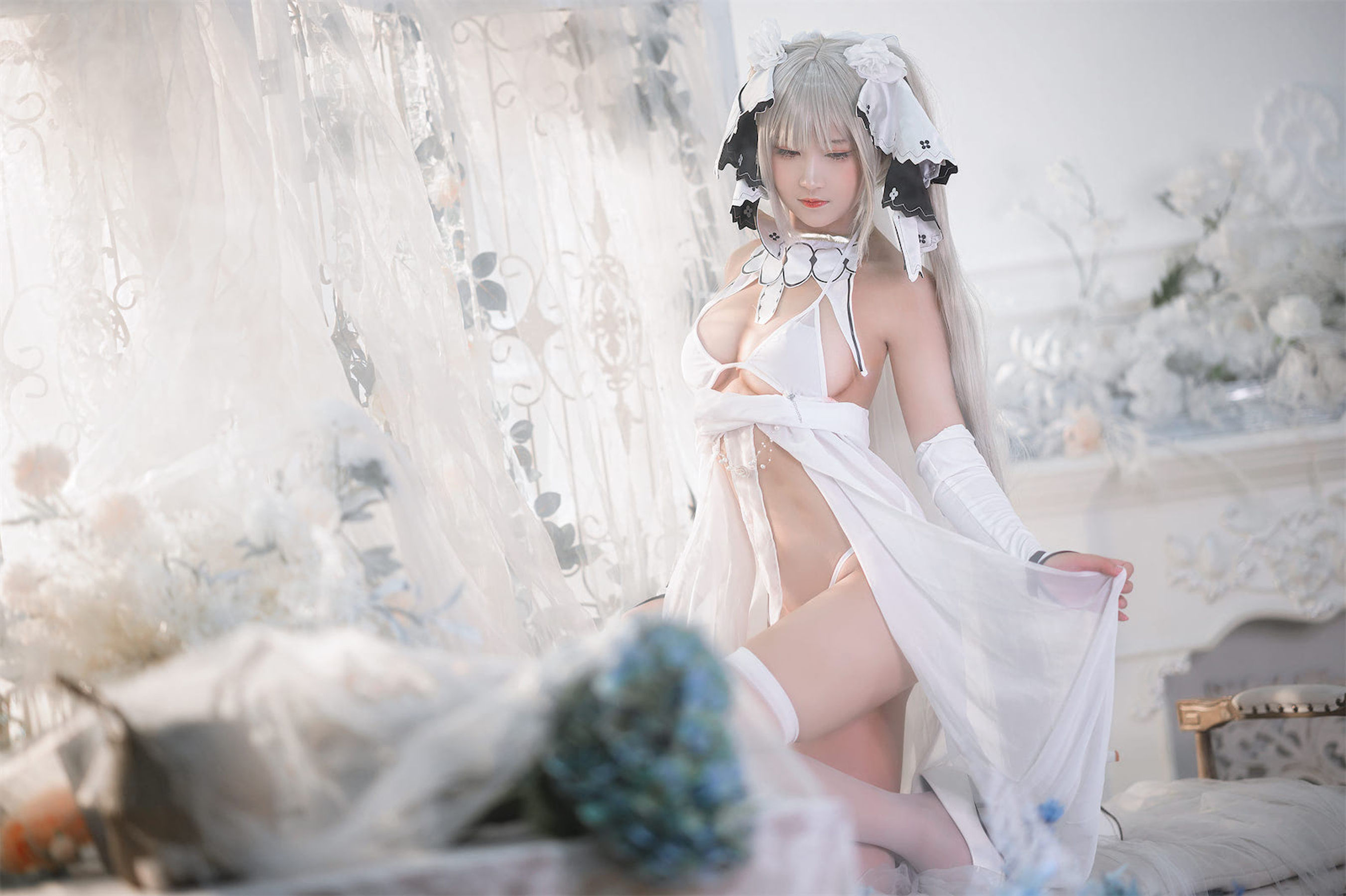 微博妹子三度_69 – 可畏白纱 Cosplay-第55张