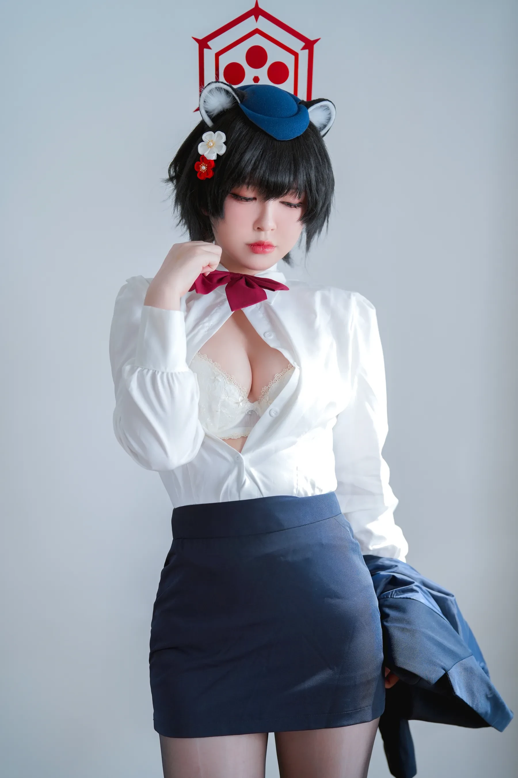 半半子 – ガイド春日ツバキ Cosplay-第39张